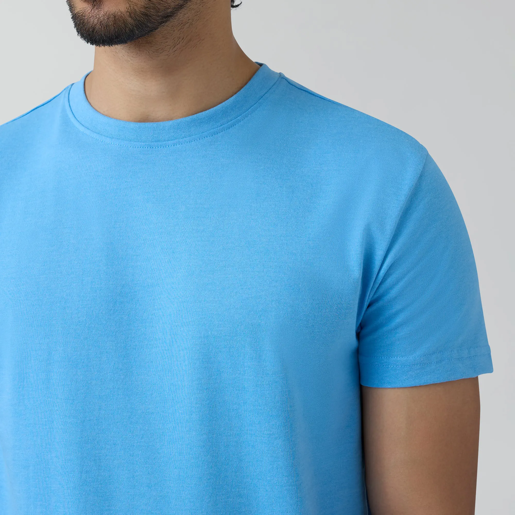 Code Cotton Rich T-shirts Azure Blue - Image 6