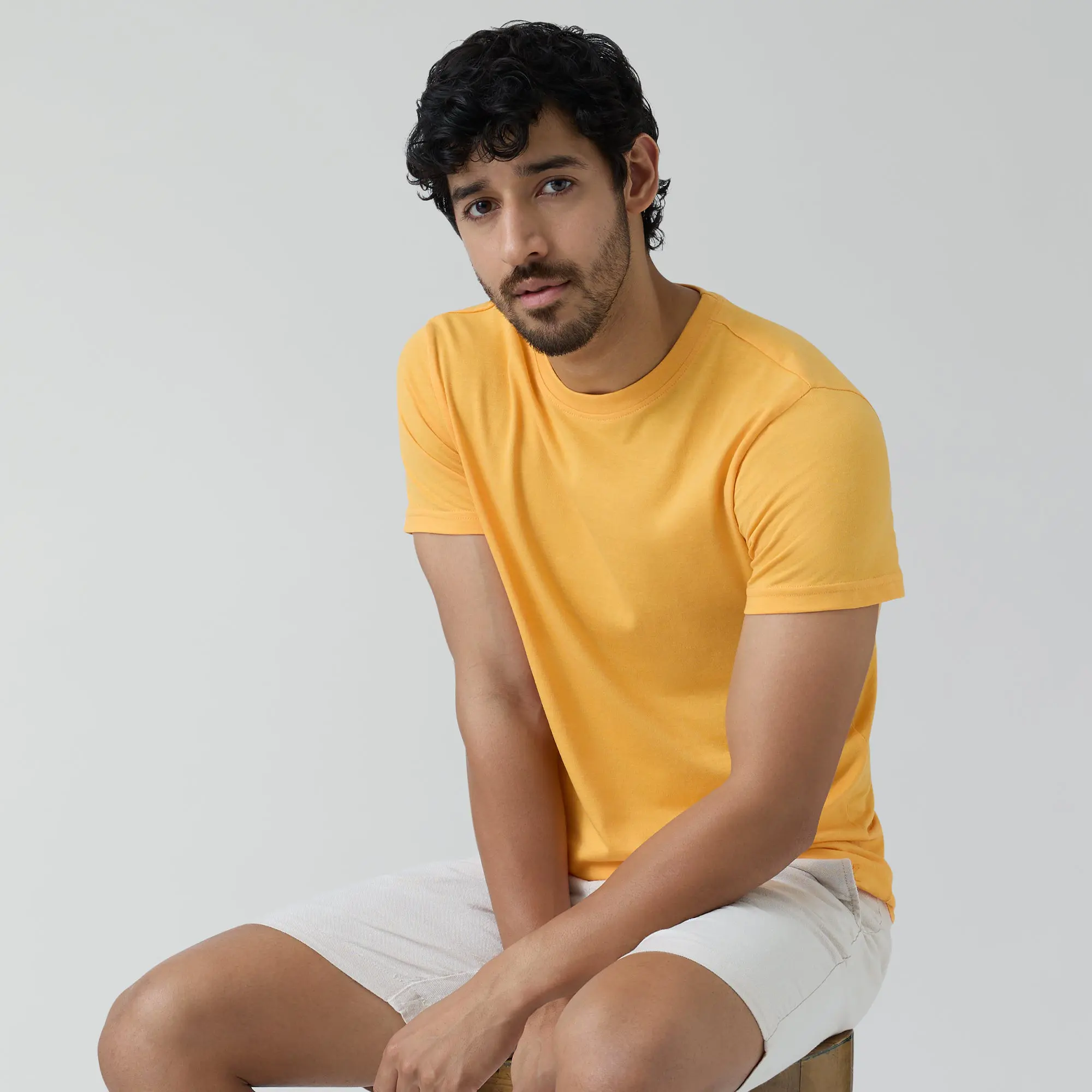 Code Cotton Rich T-shirts Sunshine Yellow - Image 2