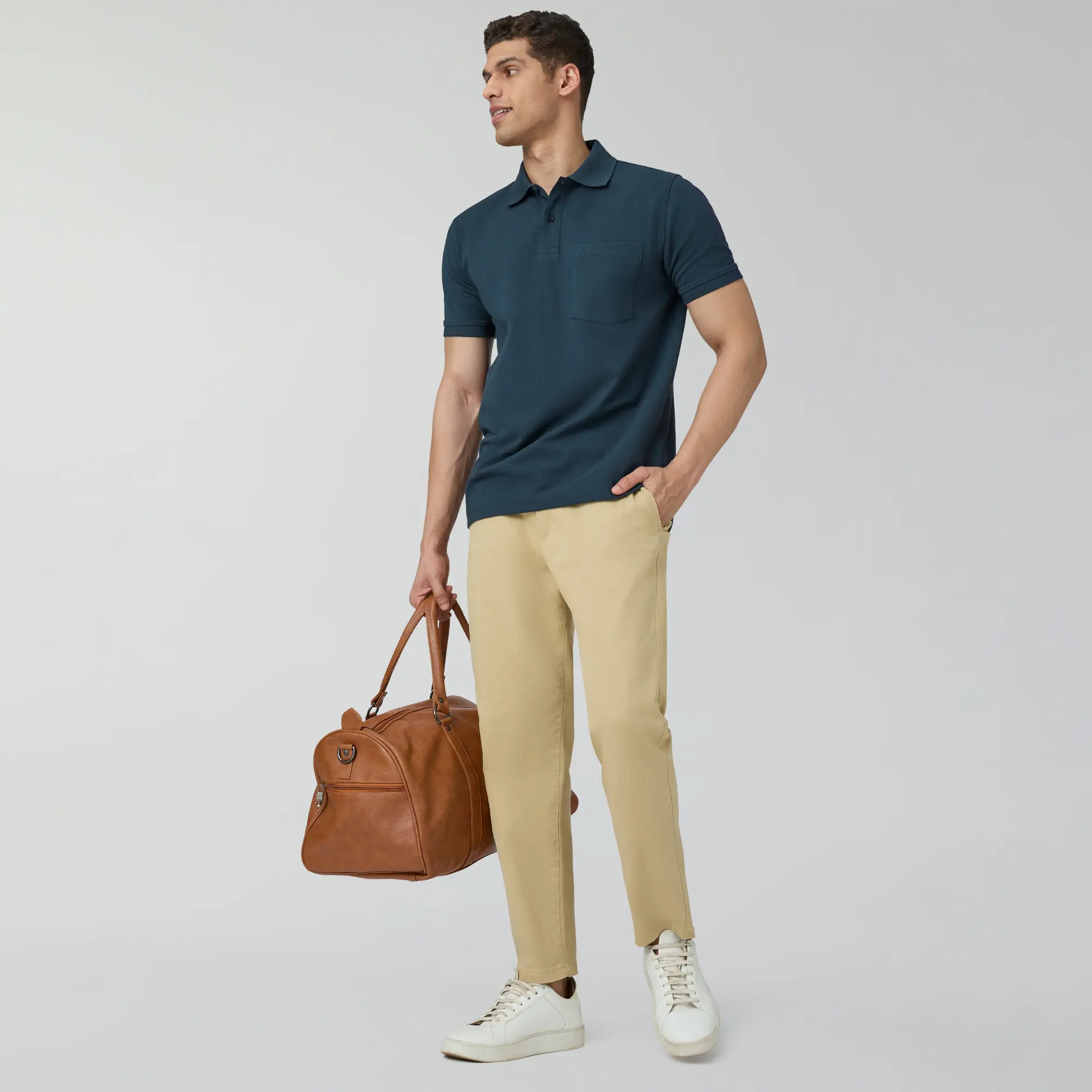 Code Polo T-shirts Isle Blue - Image 3