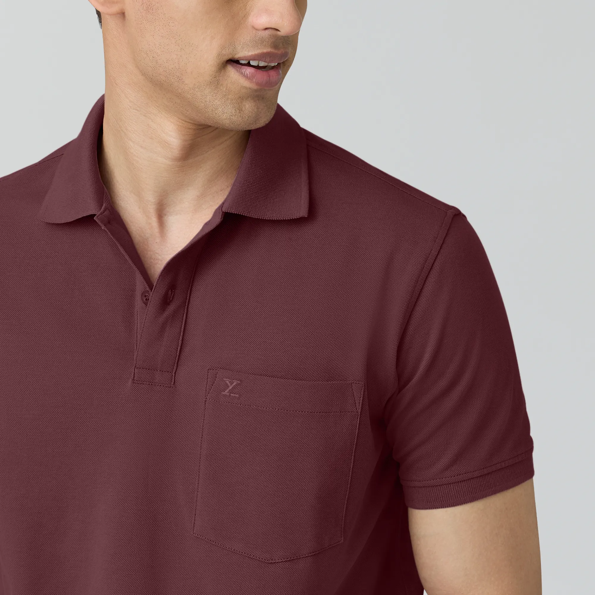 Code Polo T-shirts Merlot Maroon - Image 6