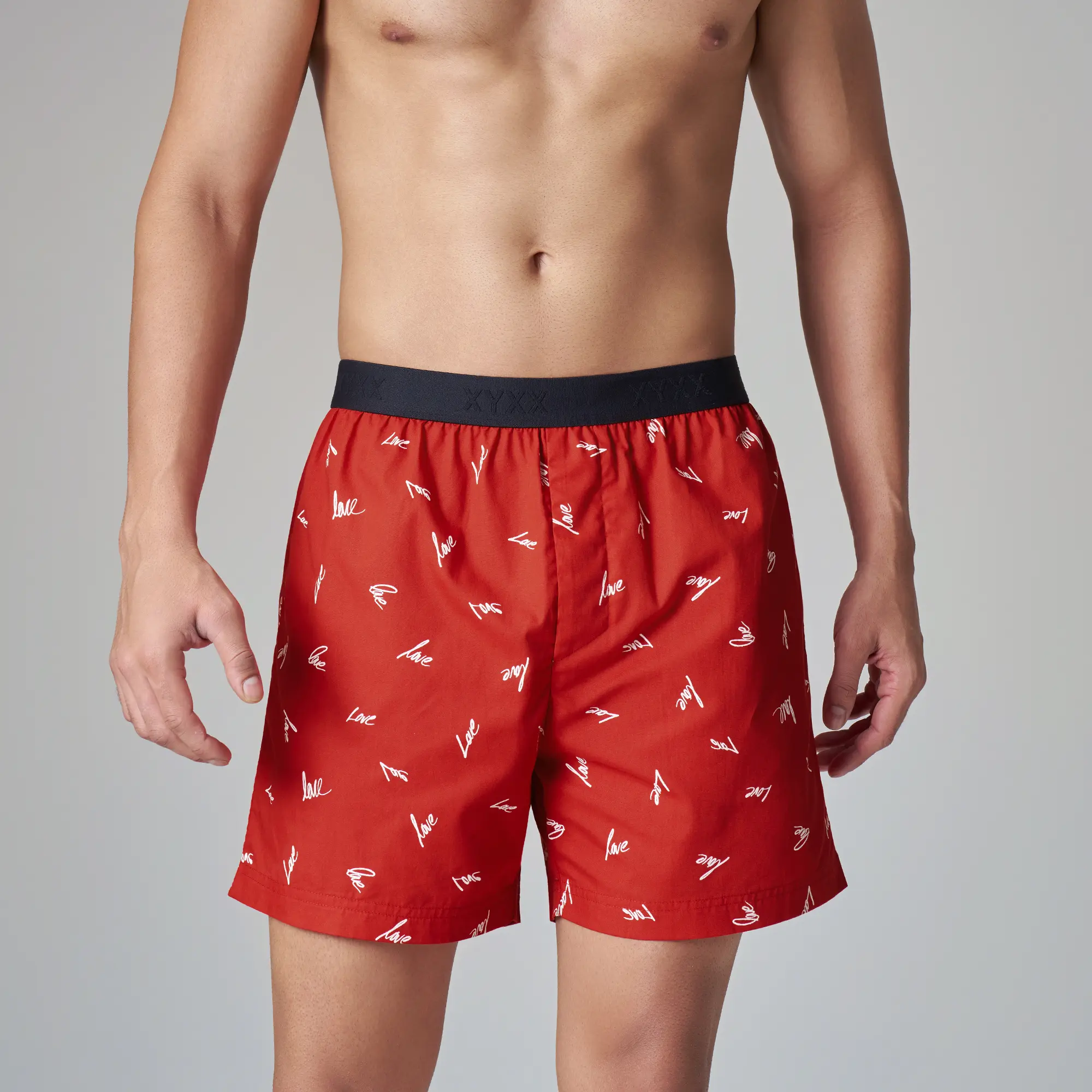 Printed Inner Boxers - Lovestruck Red - Image 4