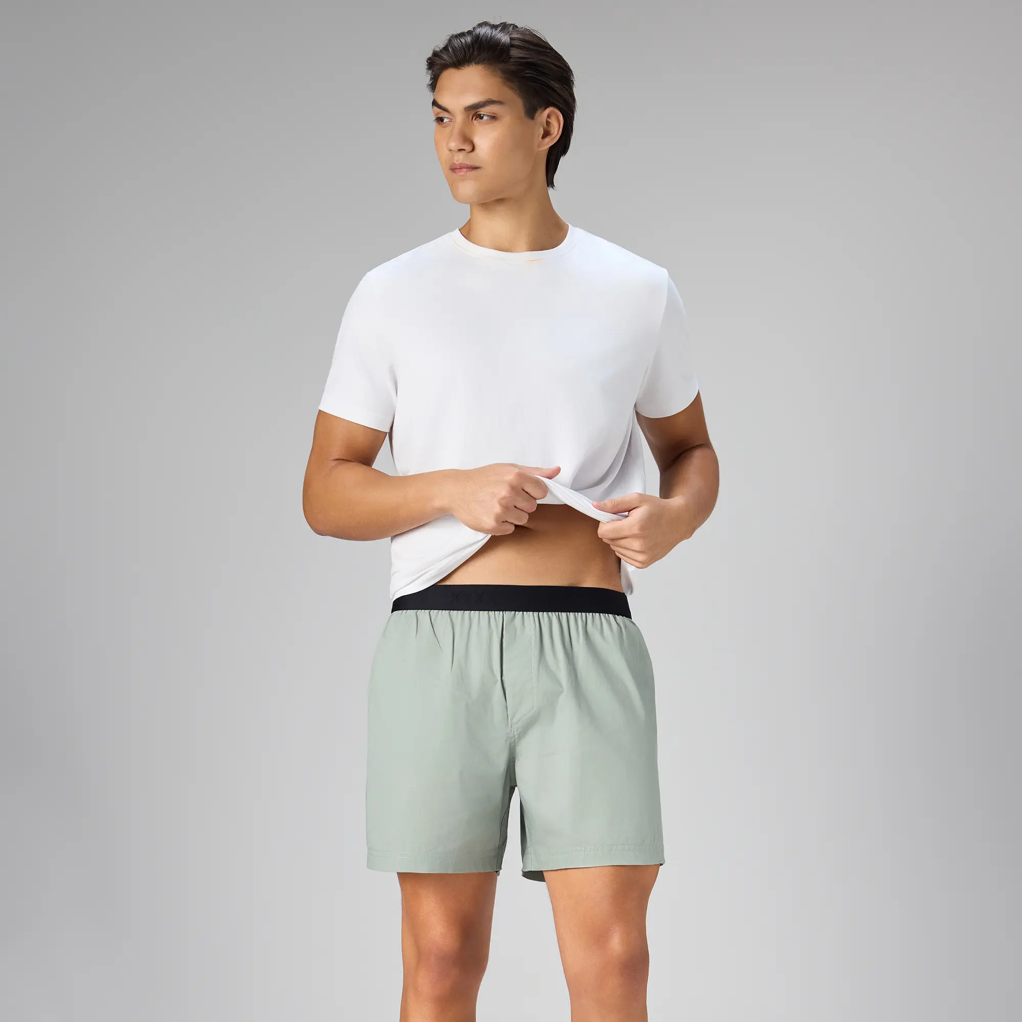Solid Inner Boxers - Sage Green - Image 3