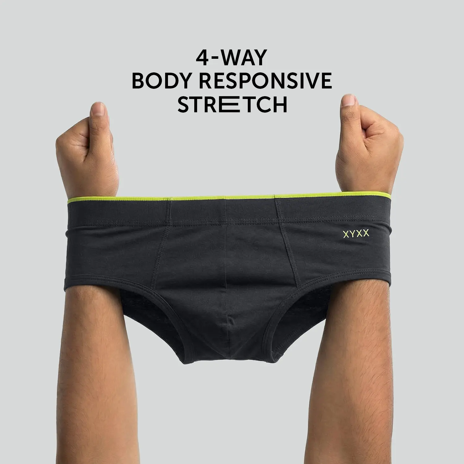 Super Combed Cotton-Modal Briefs - Graphite Grey - Image 2
