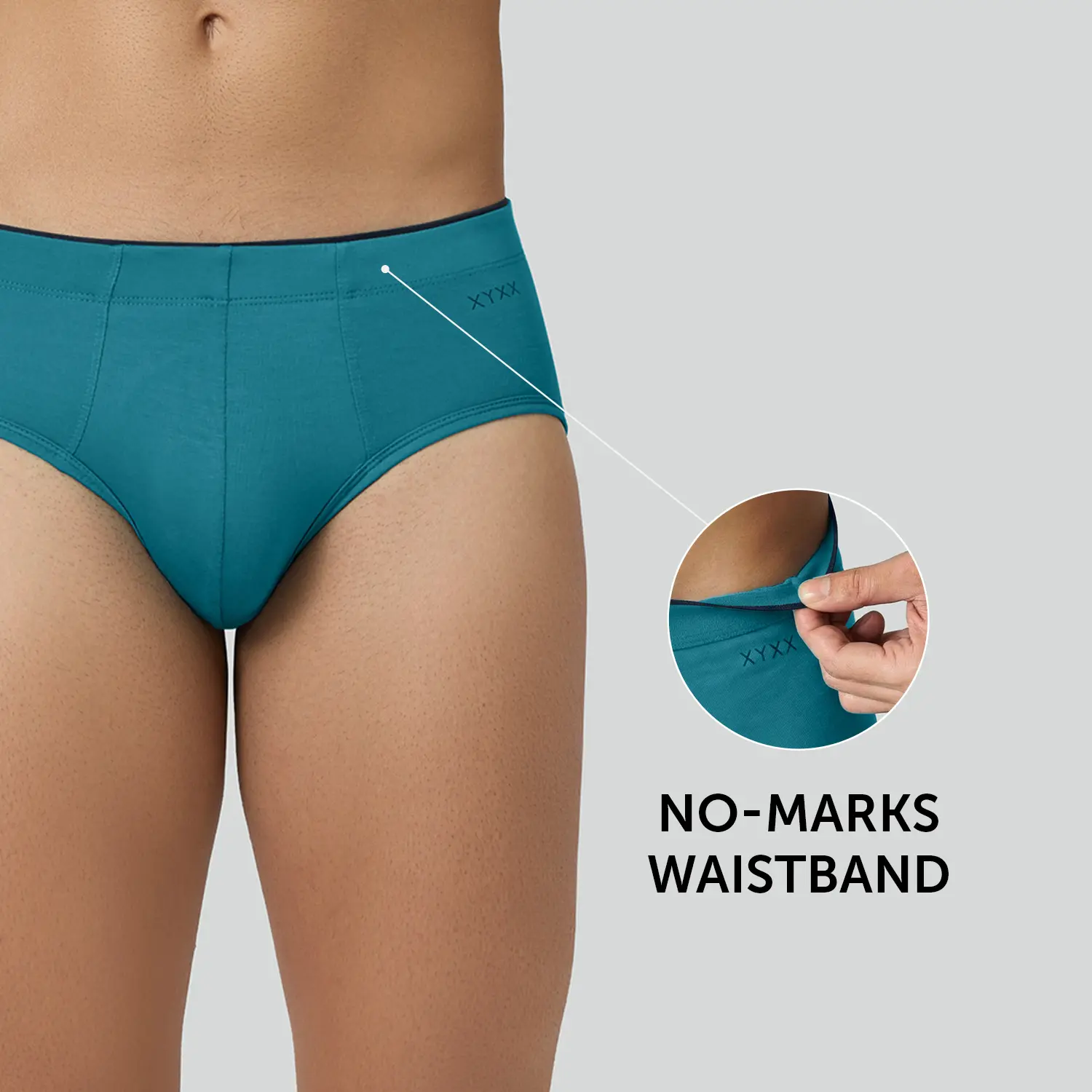 Super Combed Cotton-Modal Briefs - Ocean Blue - Image 5