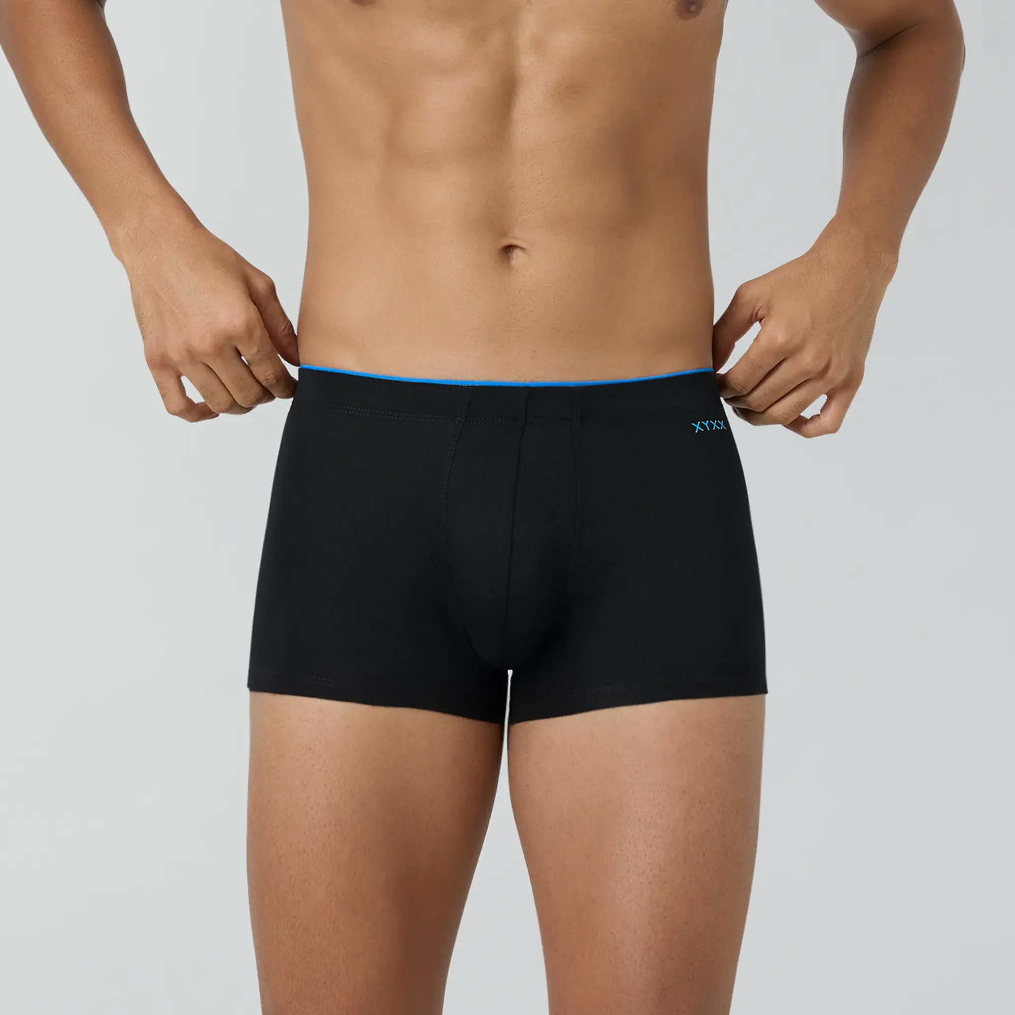 Super Combed Cotton-Modal Trunks - Black Knight - Image 4