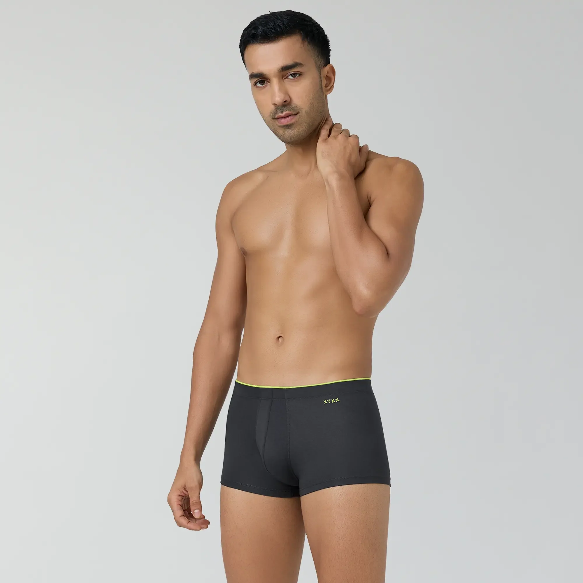 Super Combed Cotton-Modal Trunks - Graphite Grey - Image 5