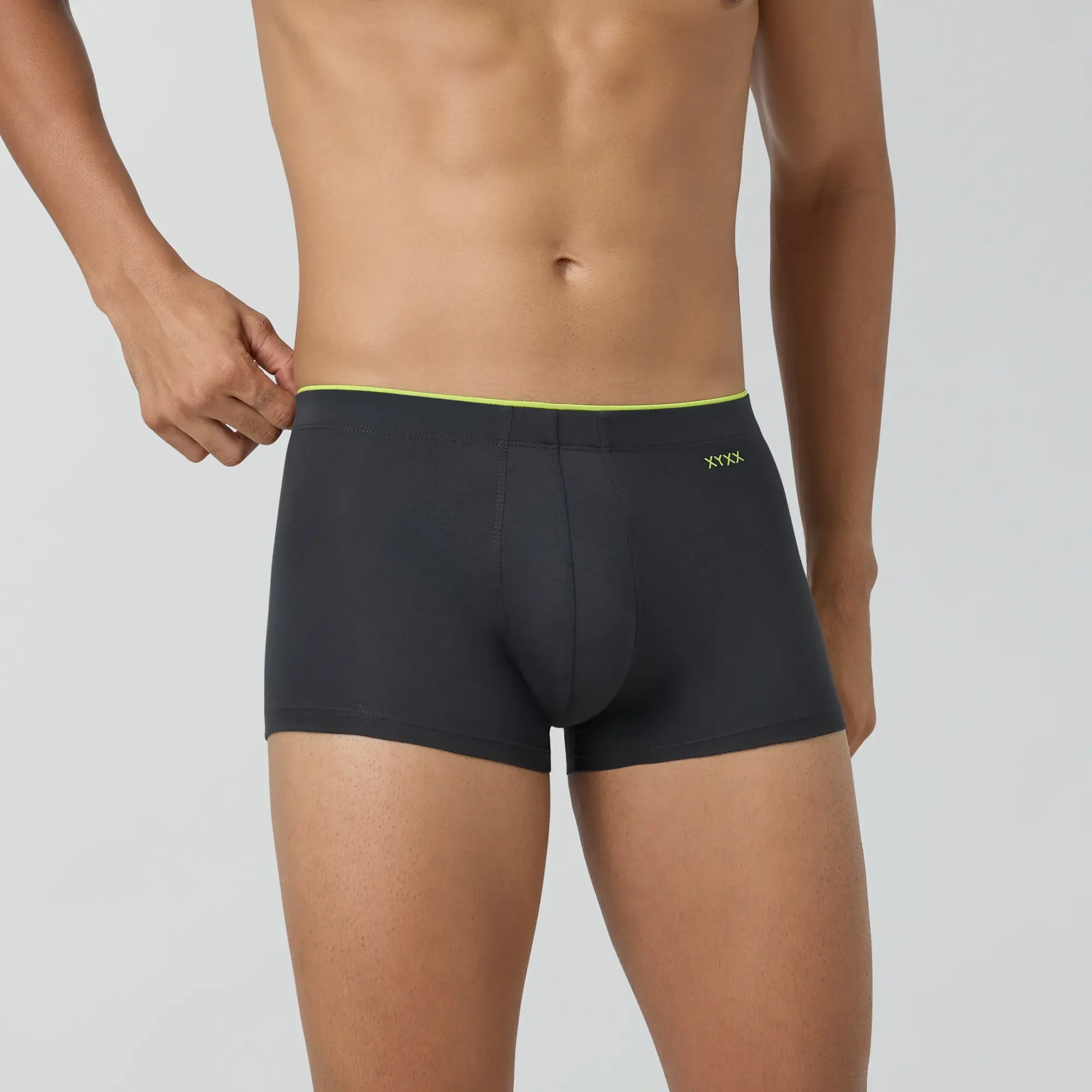 Super Combed Cotton-Modal Trunks - Graphite Grey - Image 6