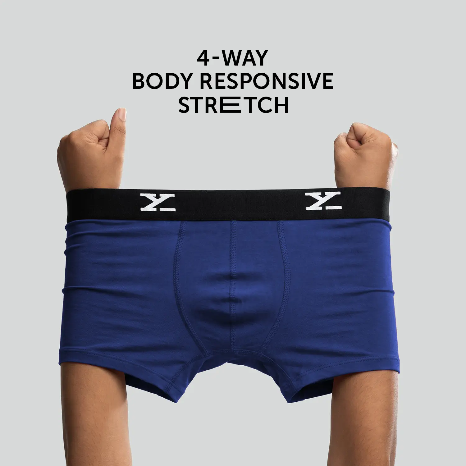 Super Combed Cotton-Modal Trunks - Imperial Blue - Image 2