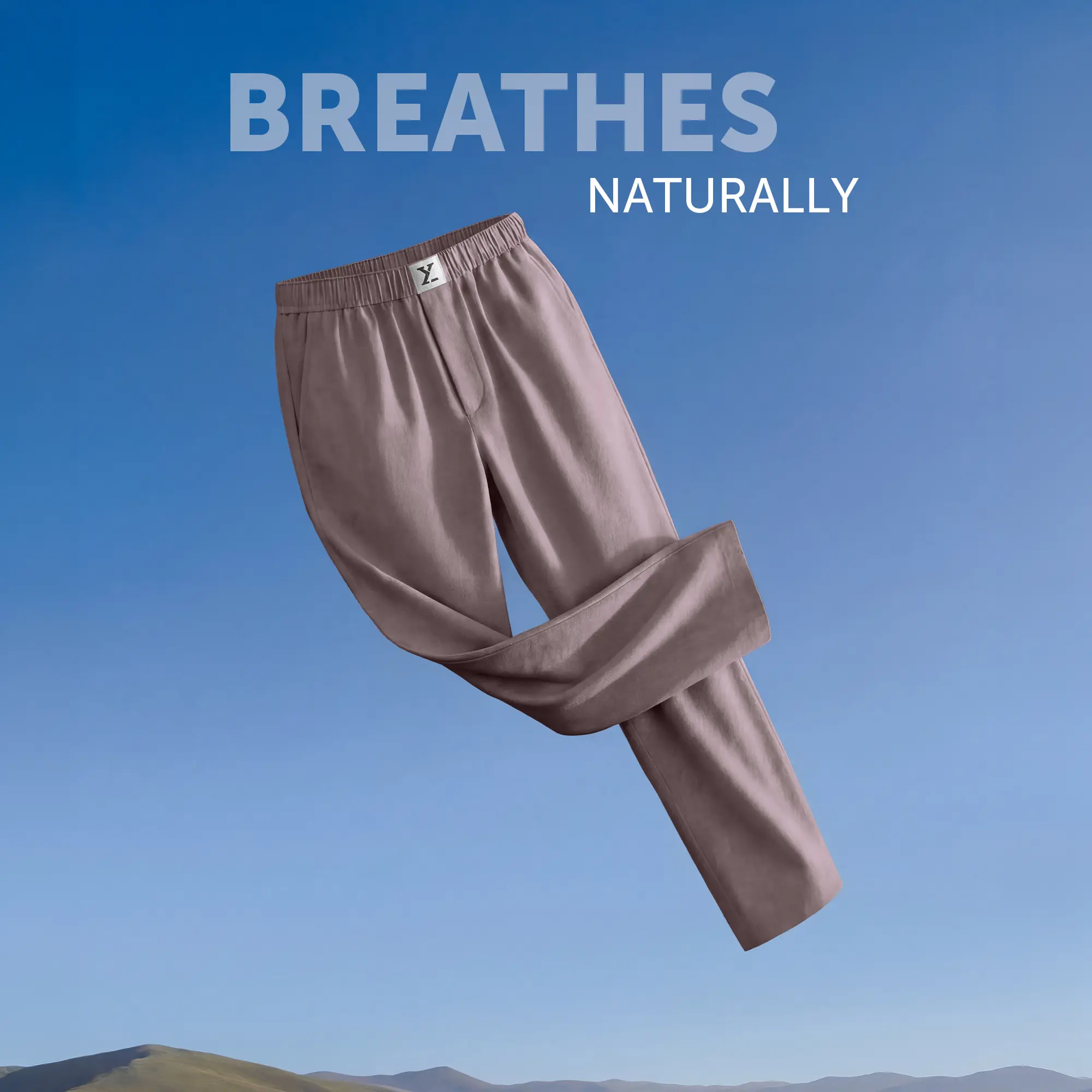 Ultra-Breathable Cotton Chambray Pyjamas - Shadow Purple - Image 4
