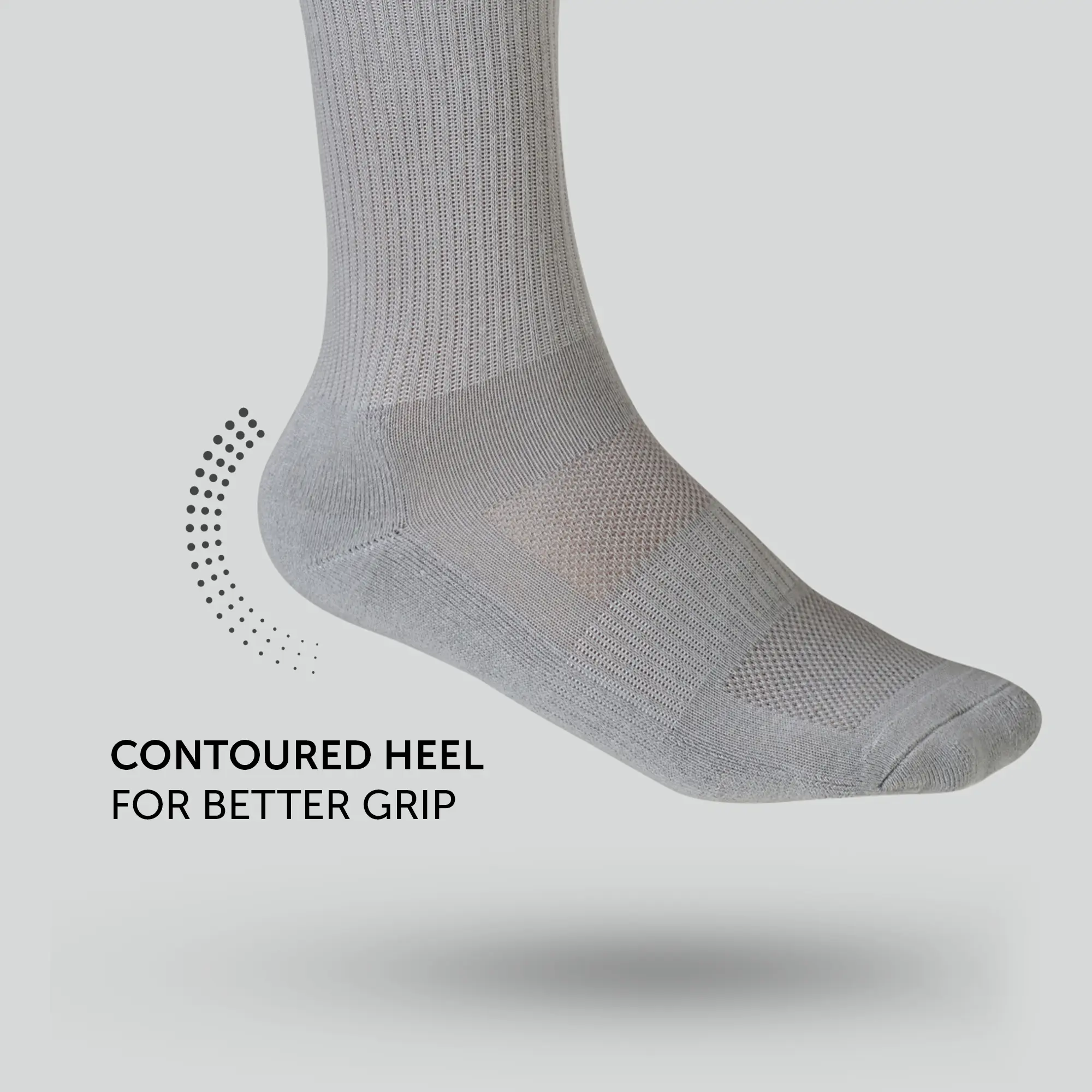 Crew-Length Socks - Cement Grey - Image 4