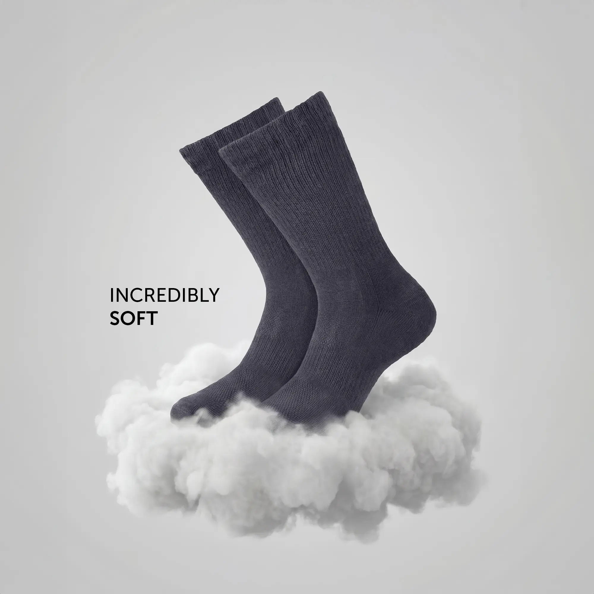 Crew-Length Socks - Graphite Grey - Image 6