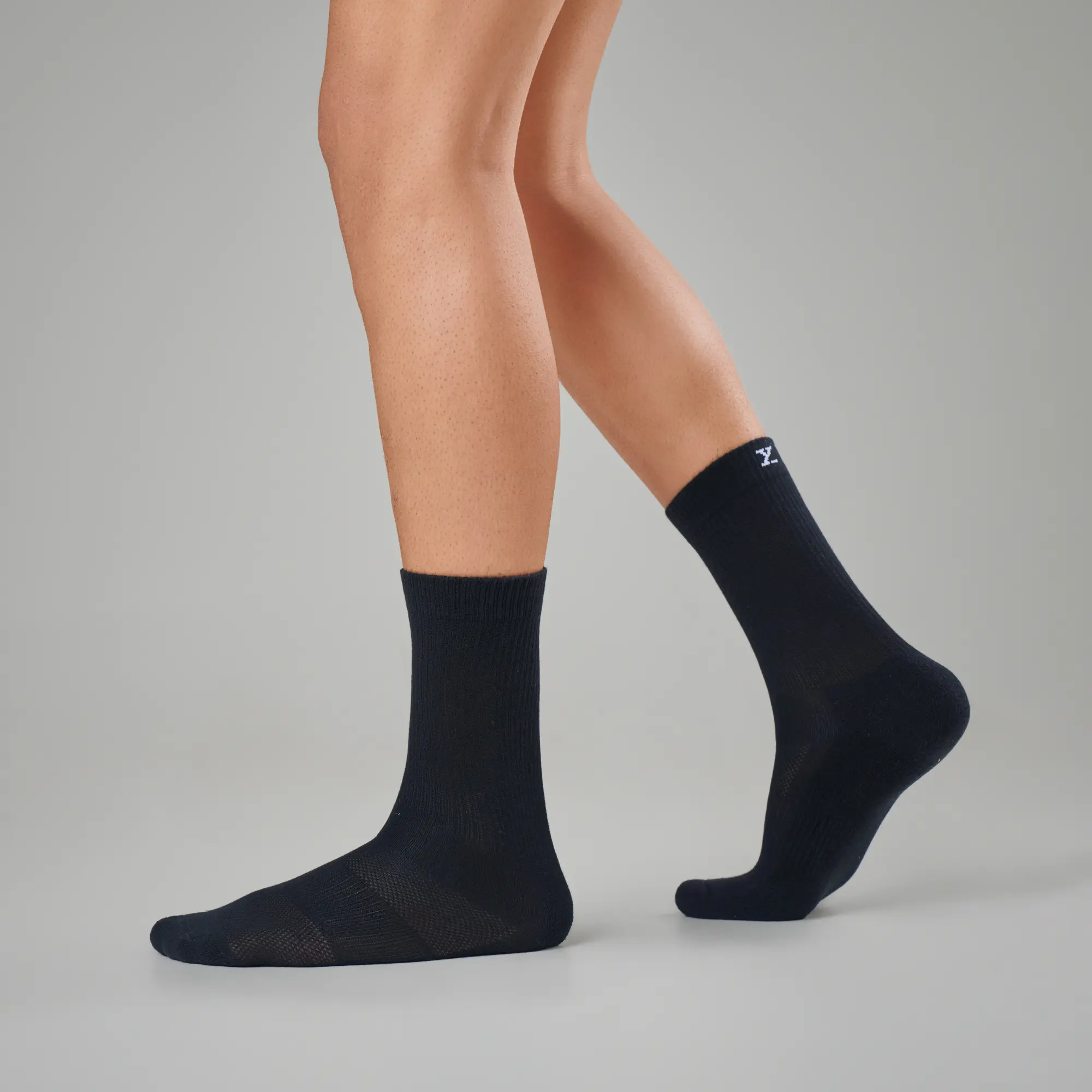 Crew-Length Socks - Pitch Black (Pack of 3) - Image 6
