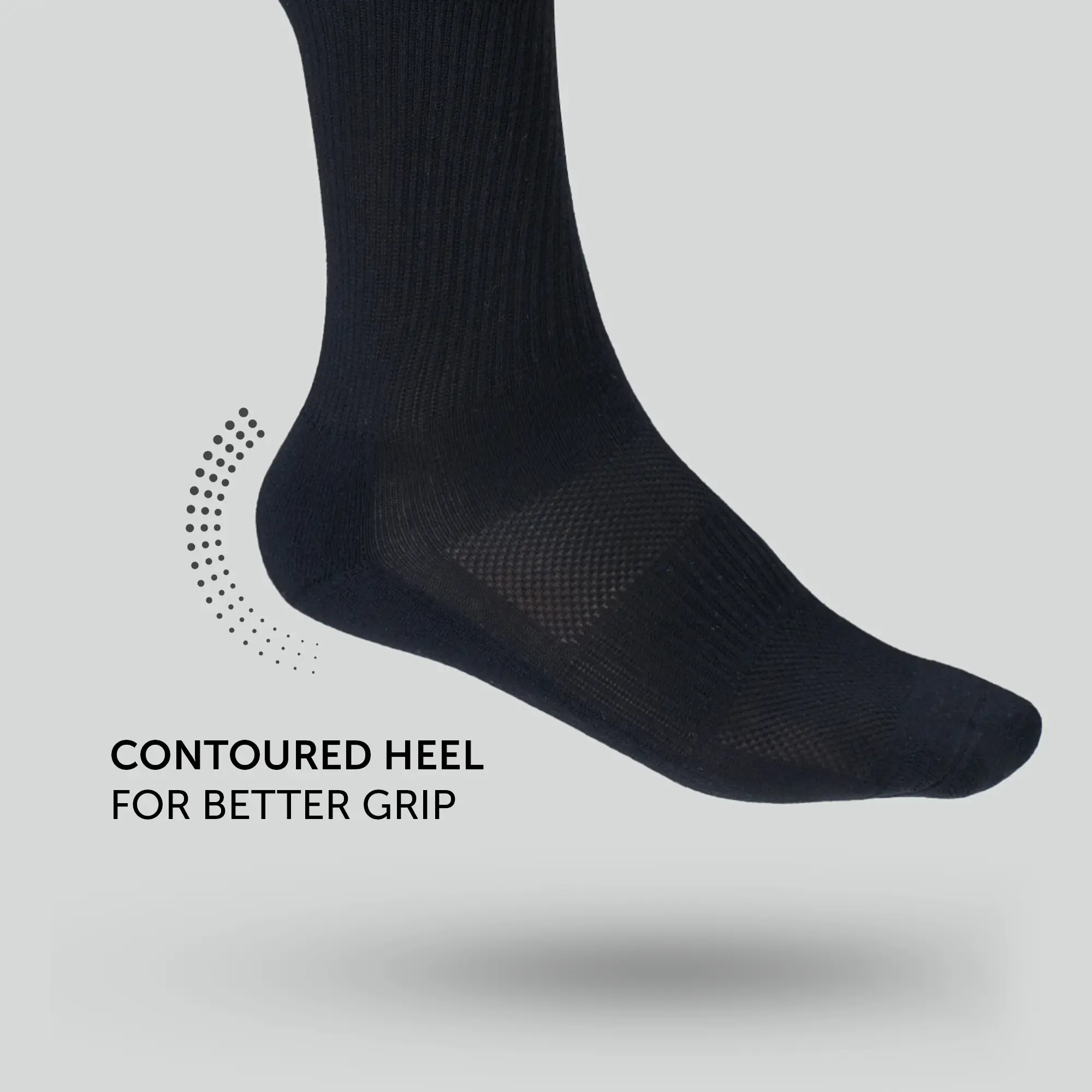 Crew-Length Socks - Pitch Black - Image 4
