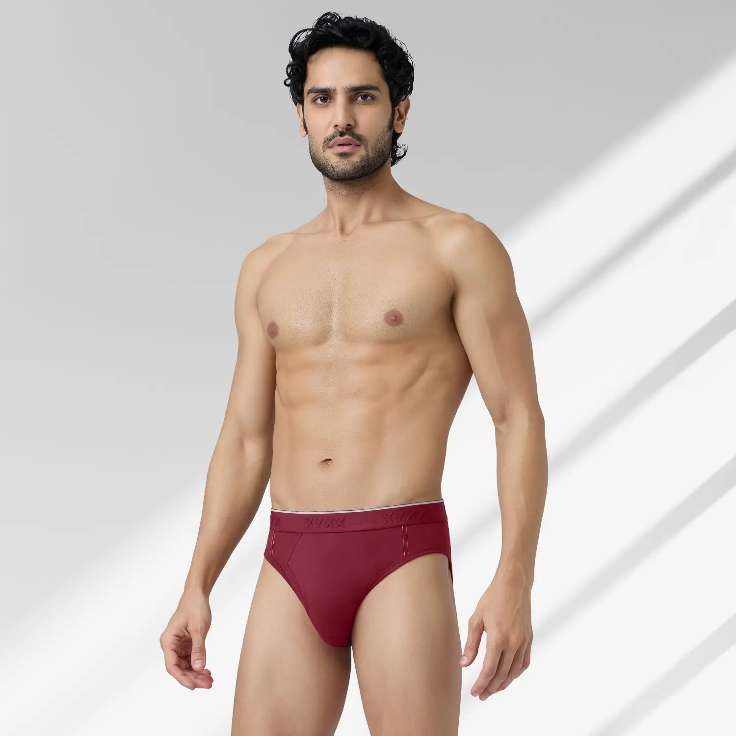 Crux Cotton Stretch Briefs Bold Burgundy - Image 3