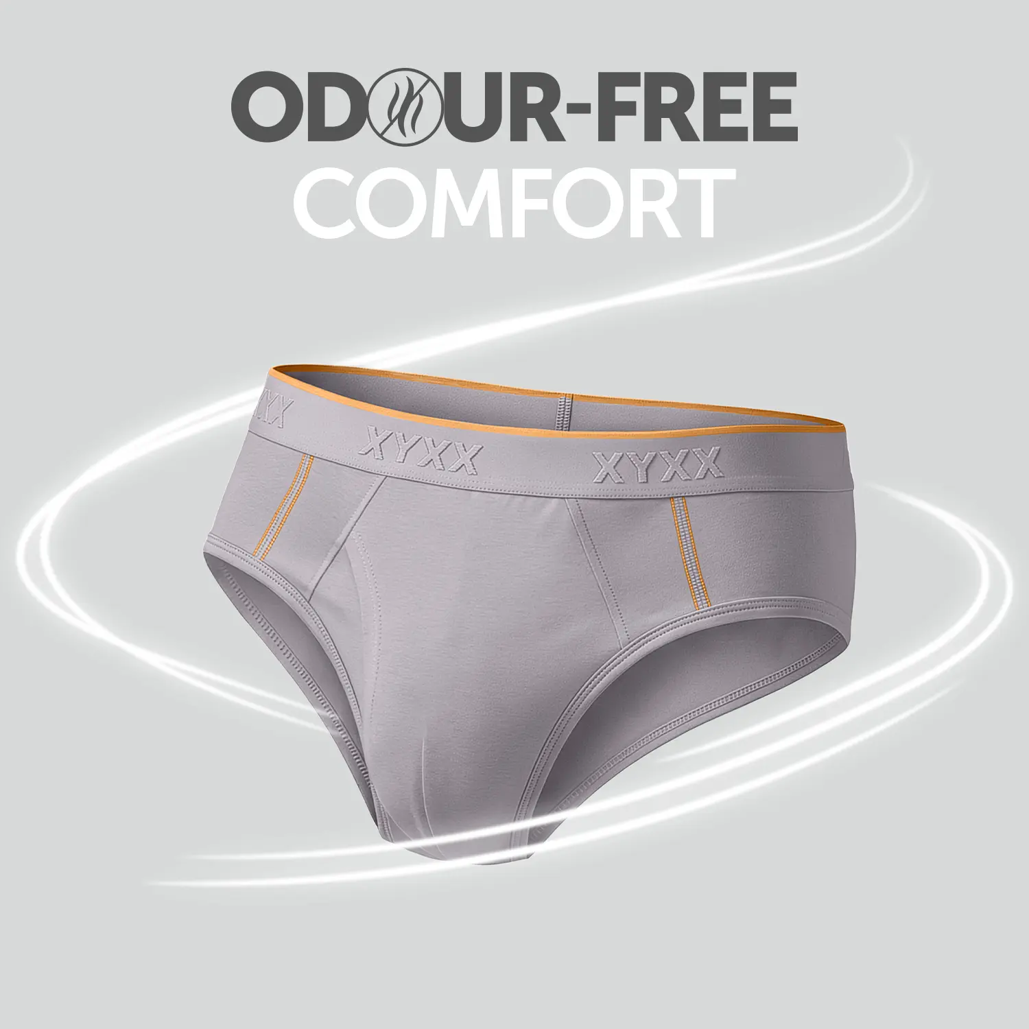 Crux Cotton Stretch Briefs Cloud Grey - Image 2