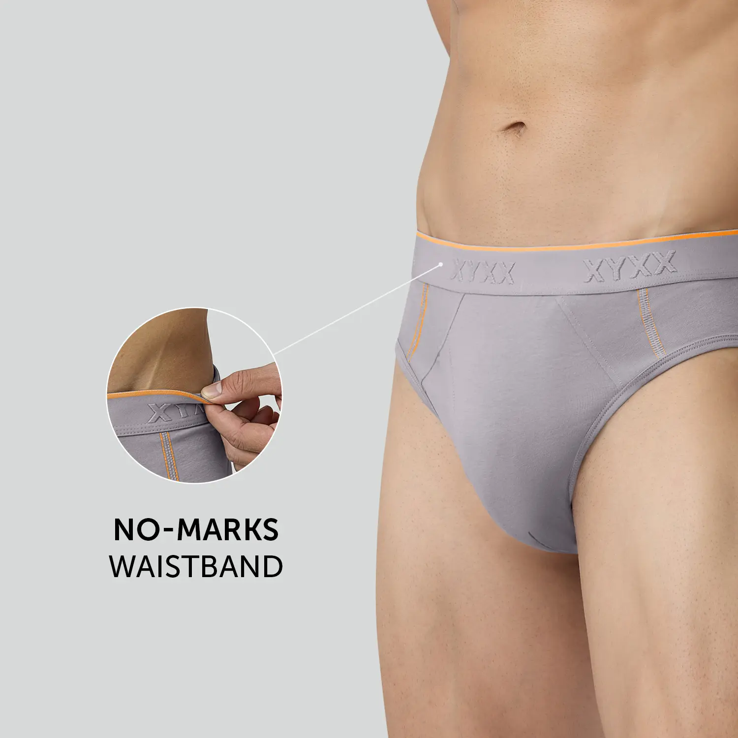Crux Cotton Stretch Briefs Cloud Grey - Image 5
