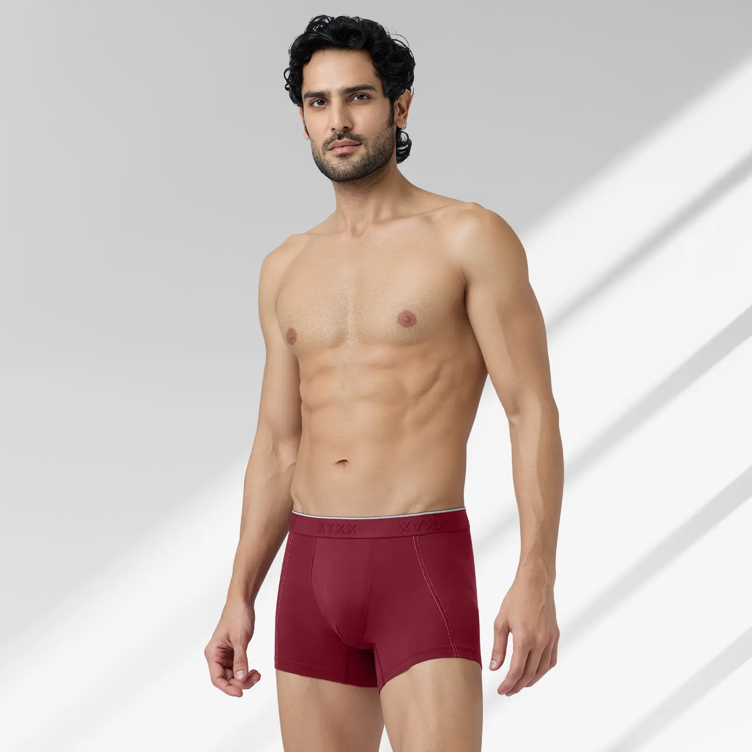 Crux Cotton Stretch Trunks Bold Burgundy - Image 3