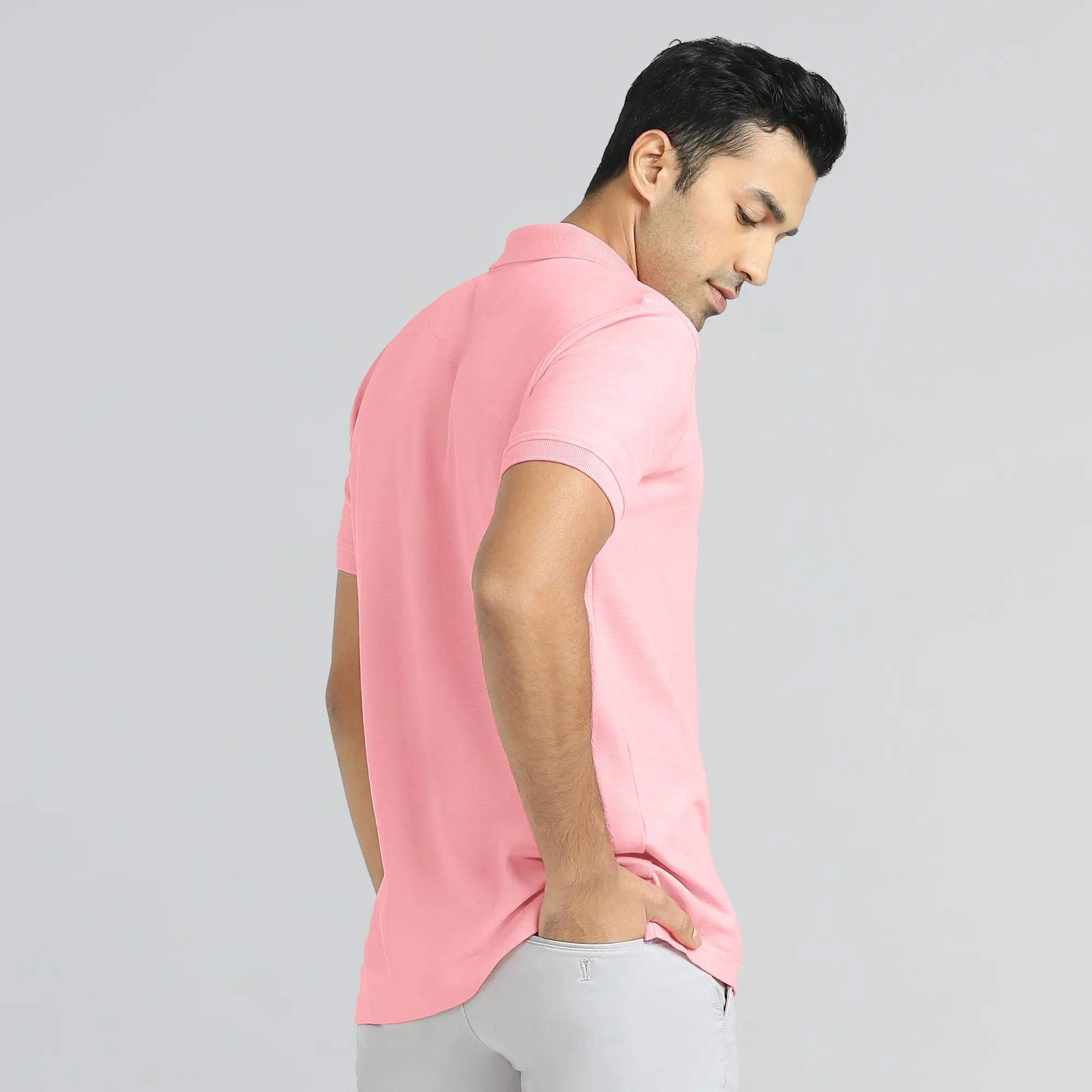 Element Combed Cotton Polo T-shirts French Pink - Image 6