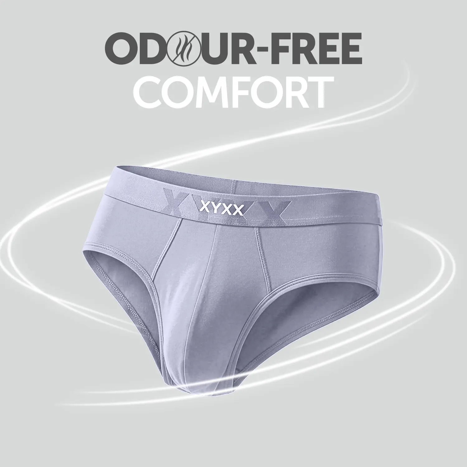 Element Cotton Stretch Briefs For Men Ash Grey - Image 2