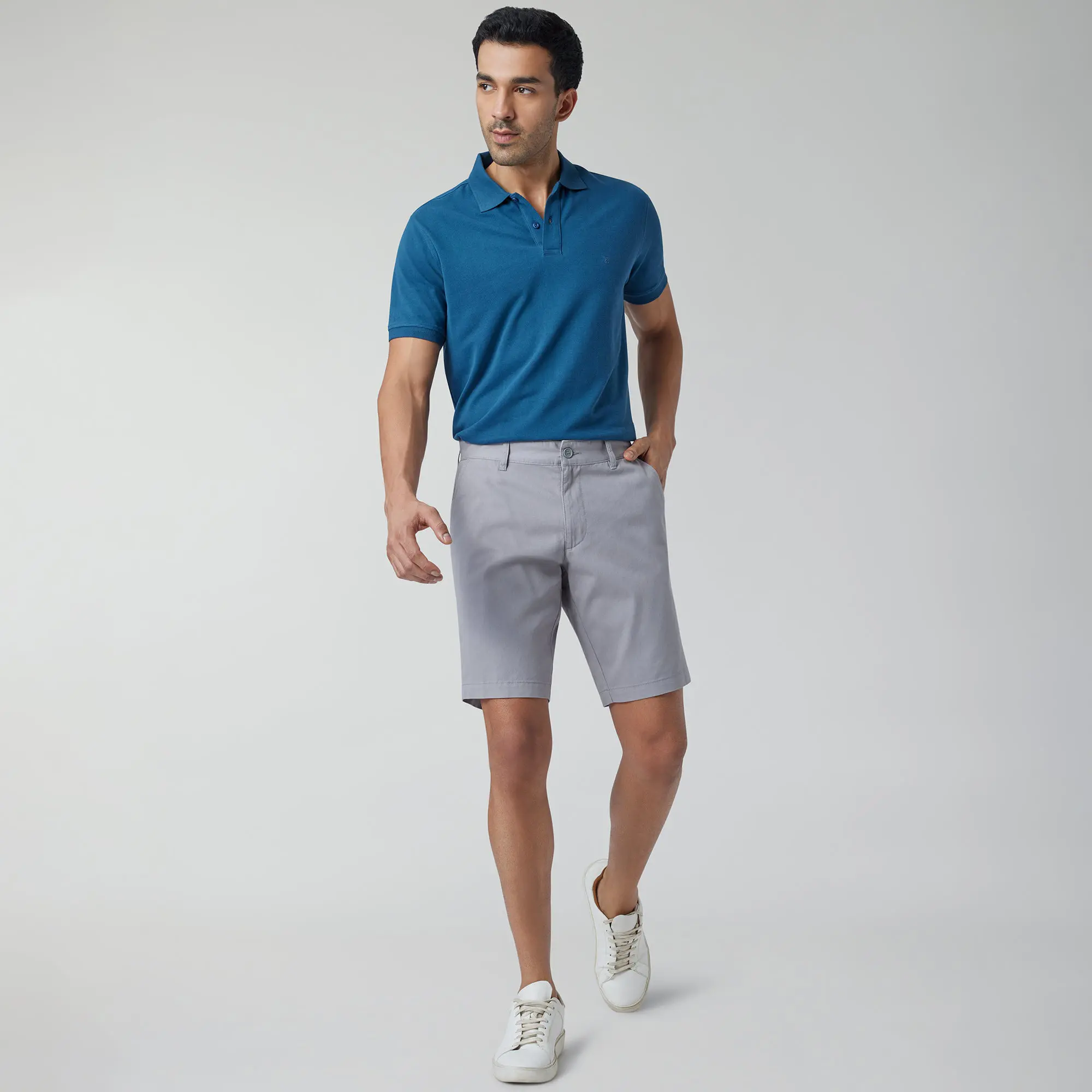 Element Cotton Chinos Shorts For Men Moon Grey - Image 4