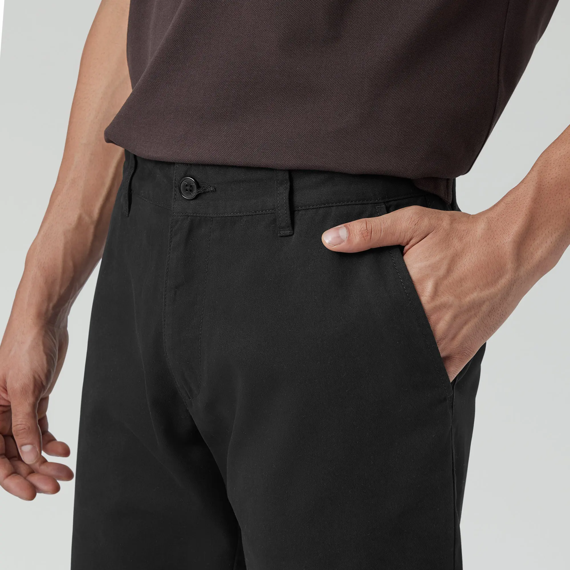 Element Cotton Chinos Shorts For Men Pitch Black - Image 6