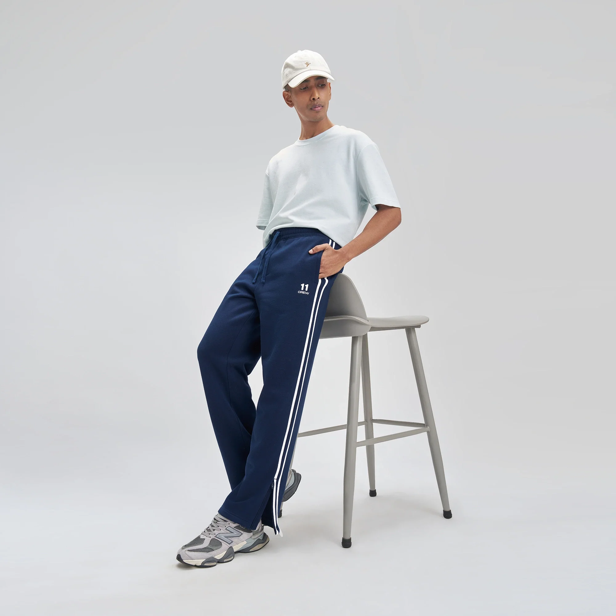 Crew Everyday Relaxed Fit Trackpants - Blue Nights - Image 2