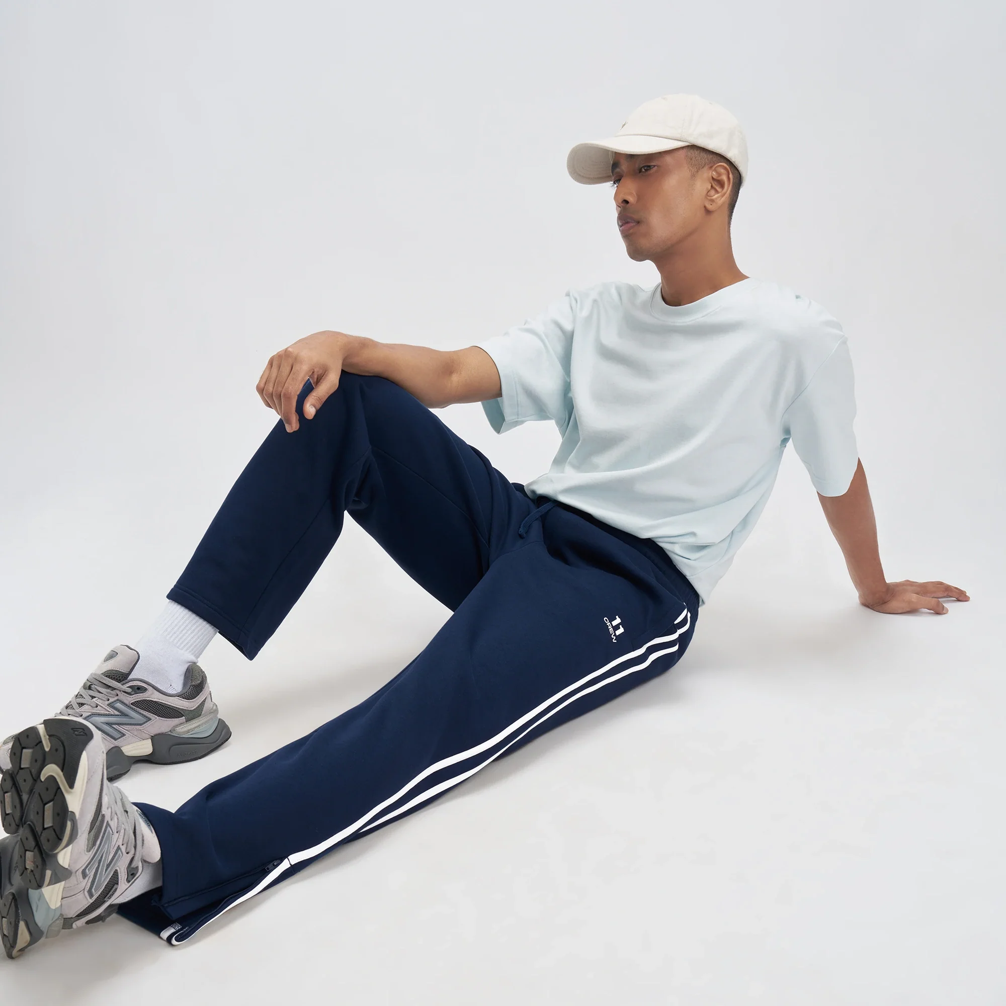 Crew Everyday Relaxed Fit Trackpants - Blue Nights - Image 4