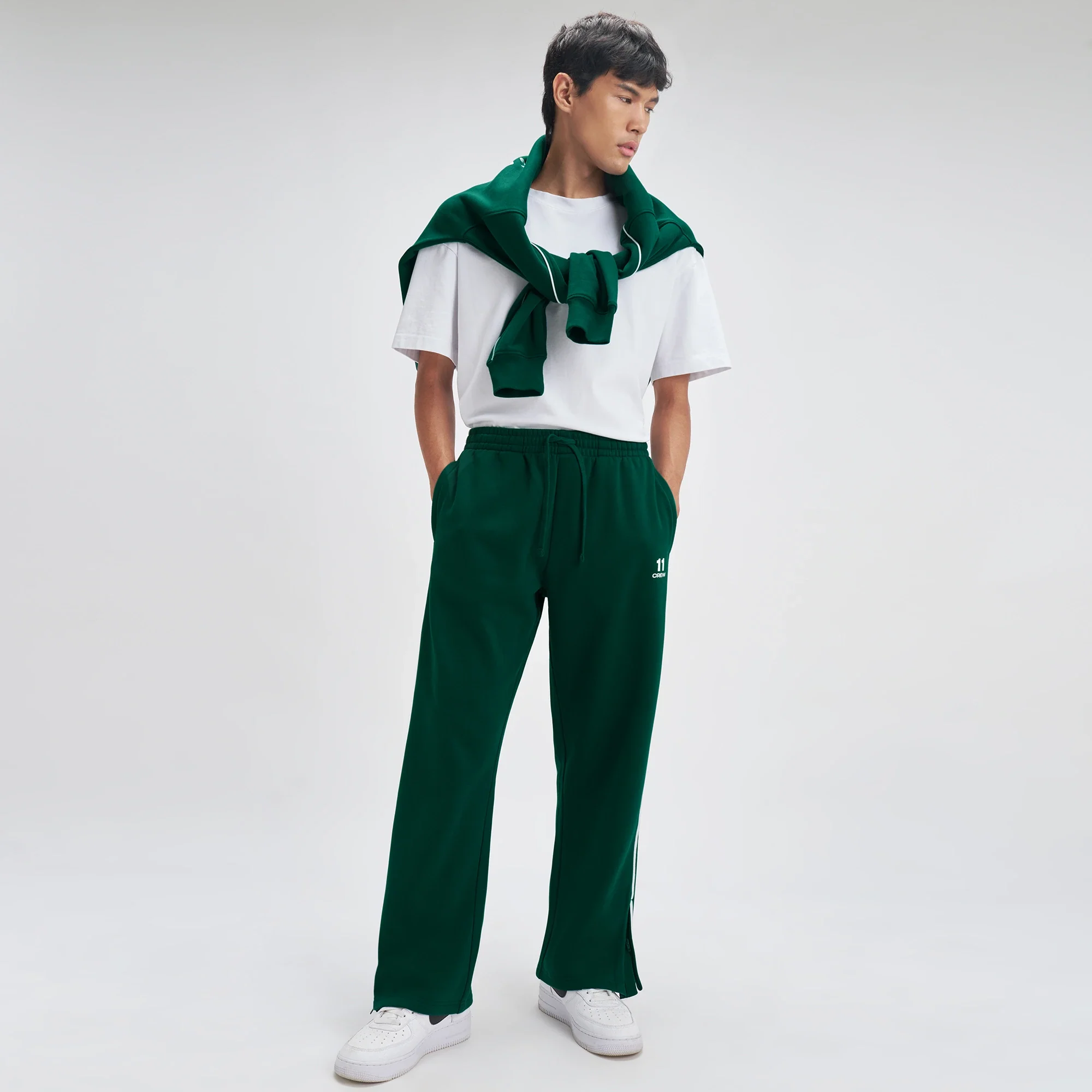 Crew Everyday Relaxed Fit Trackpants - Ivy Green - Image 2