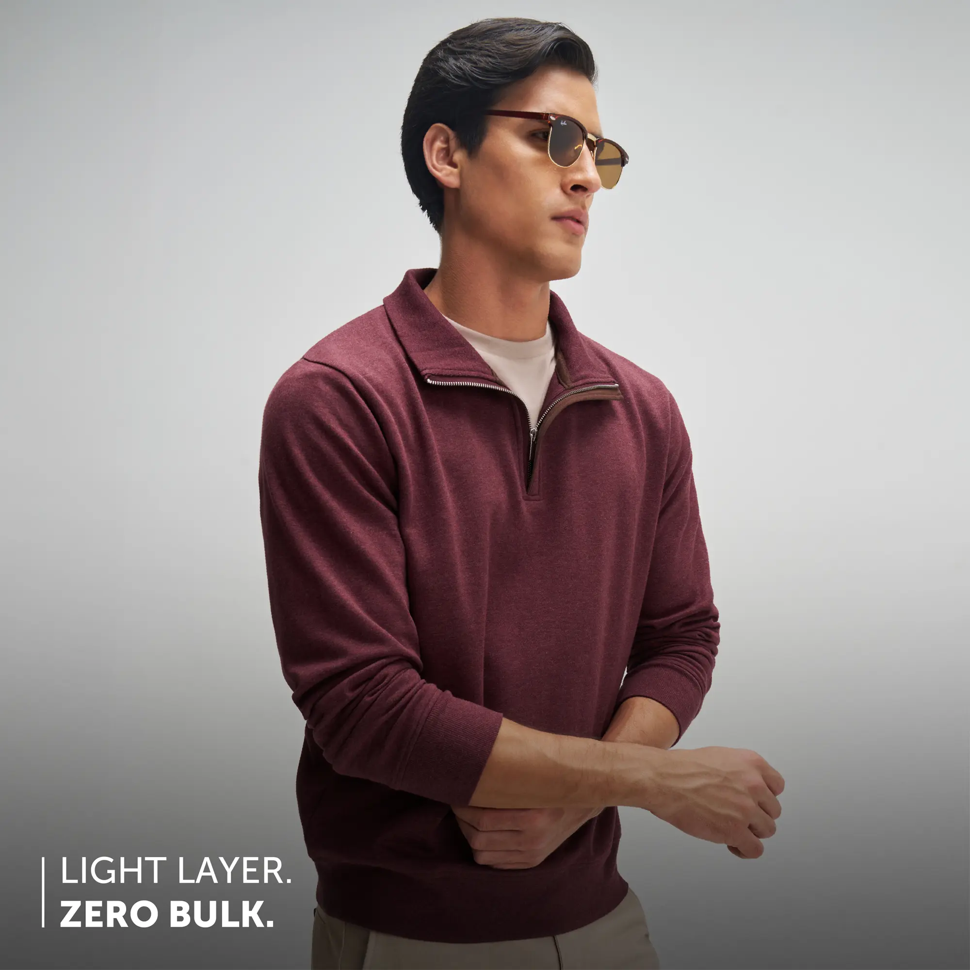 Half-Zip Pullover - Auburn Red - Image 4