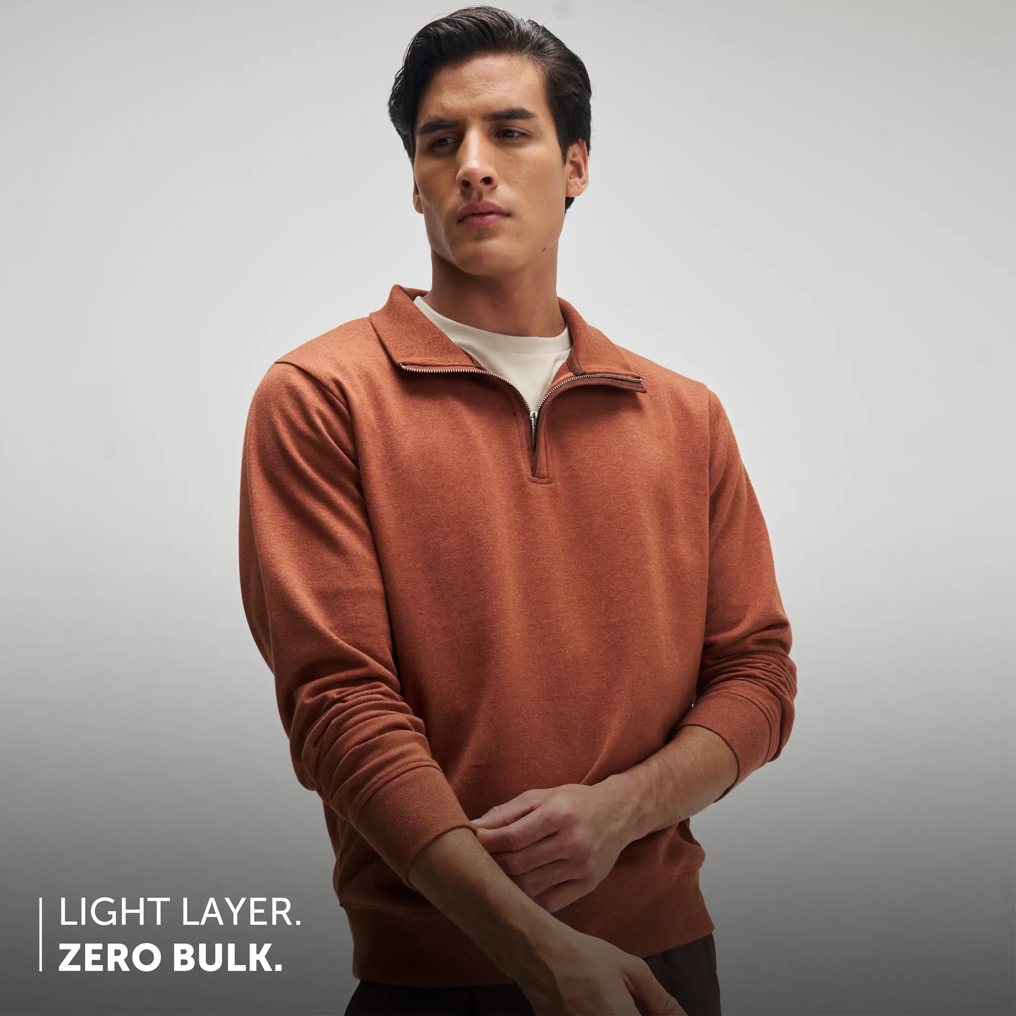 Half-Zip Pullover - Caramel Brown - Image 4