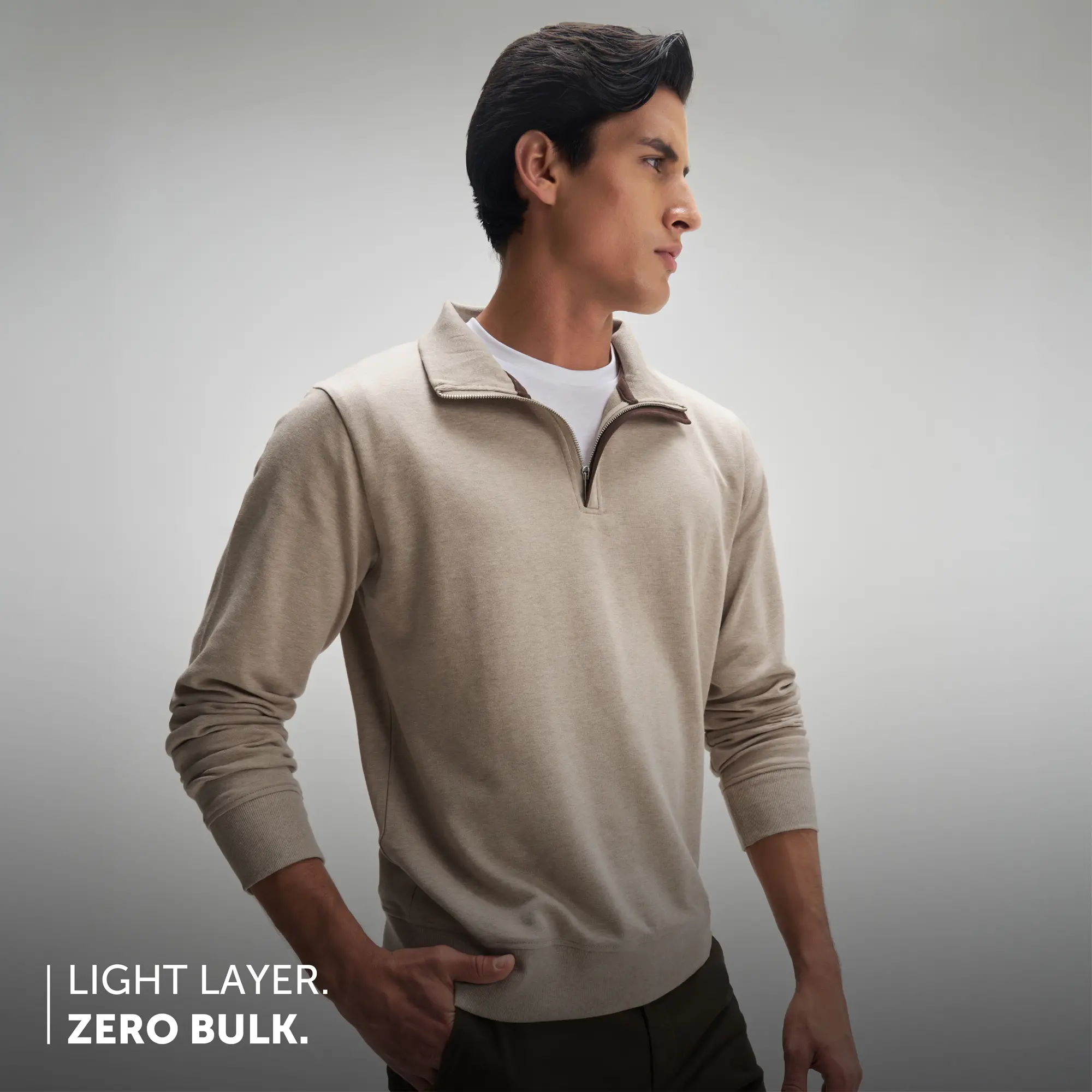 Half-Zip Pullover - Irish Beige - Image 4