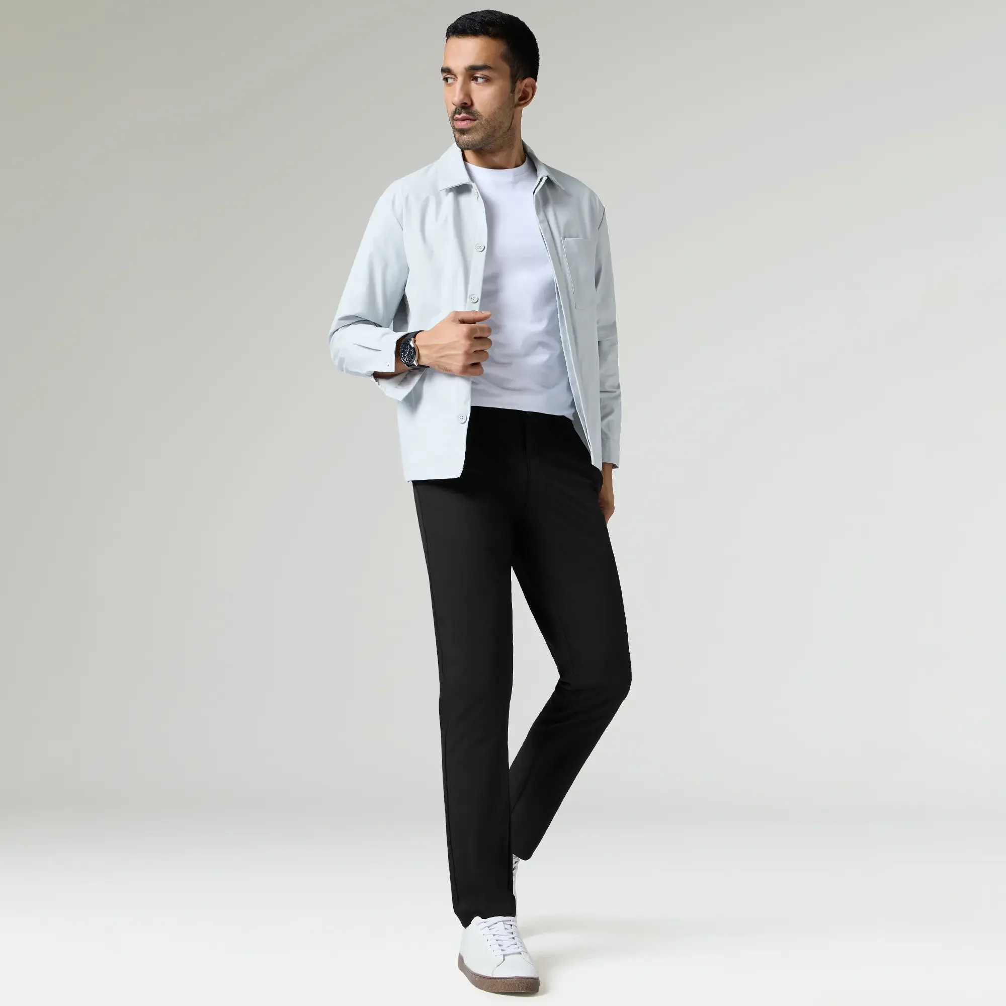 KINETIC: Soft Stretch Pants - Slim Fit Pitch Black - Image 3
