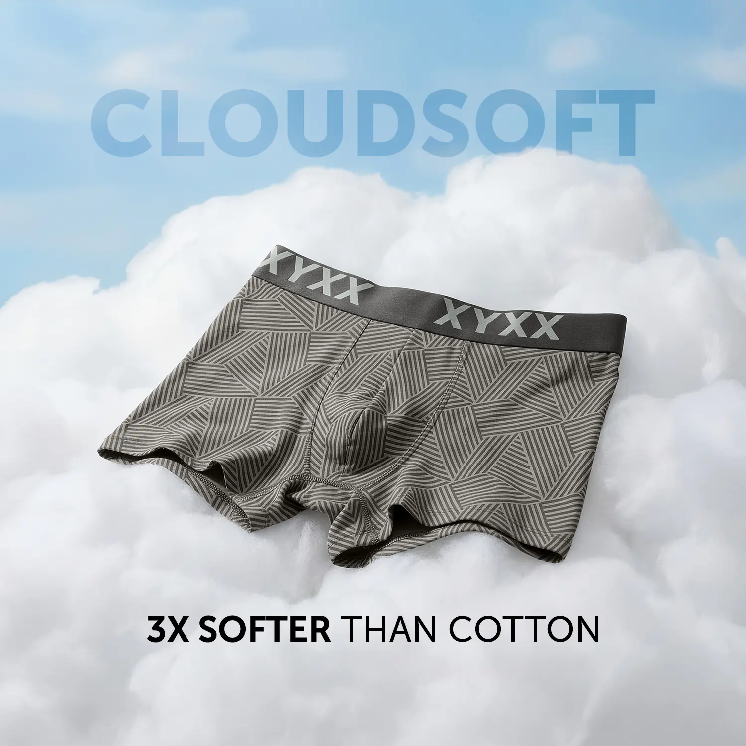 Matrix Cotton-Modal Trunks Linear Grey - Image 2