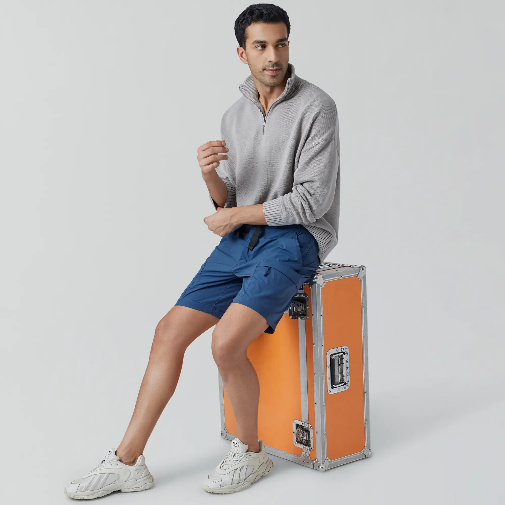 Moveo Cargo Shorts Yale Blue - Image 2
