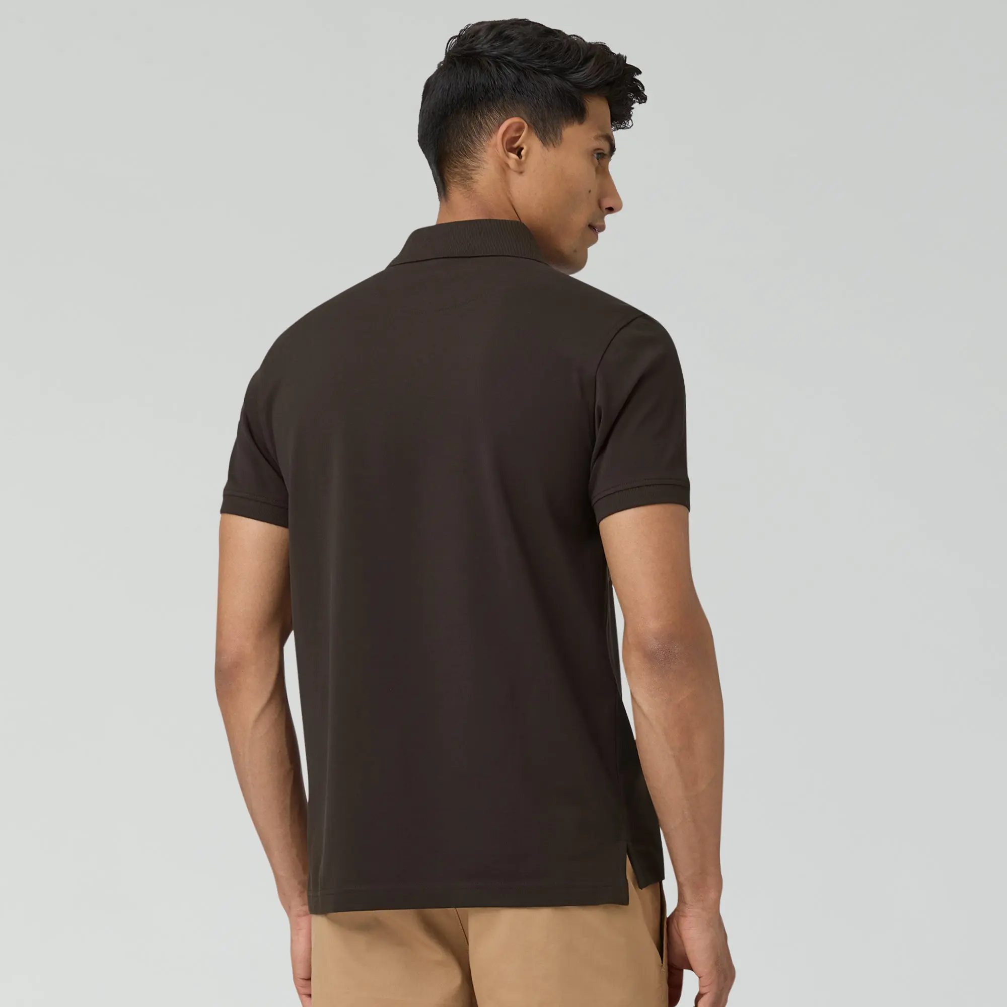 Nova Combed Cotton Polo T-shirts Mocha Brown - Image 6