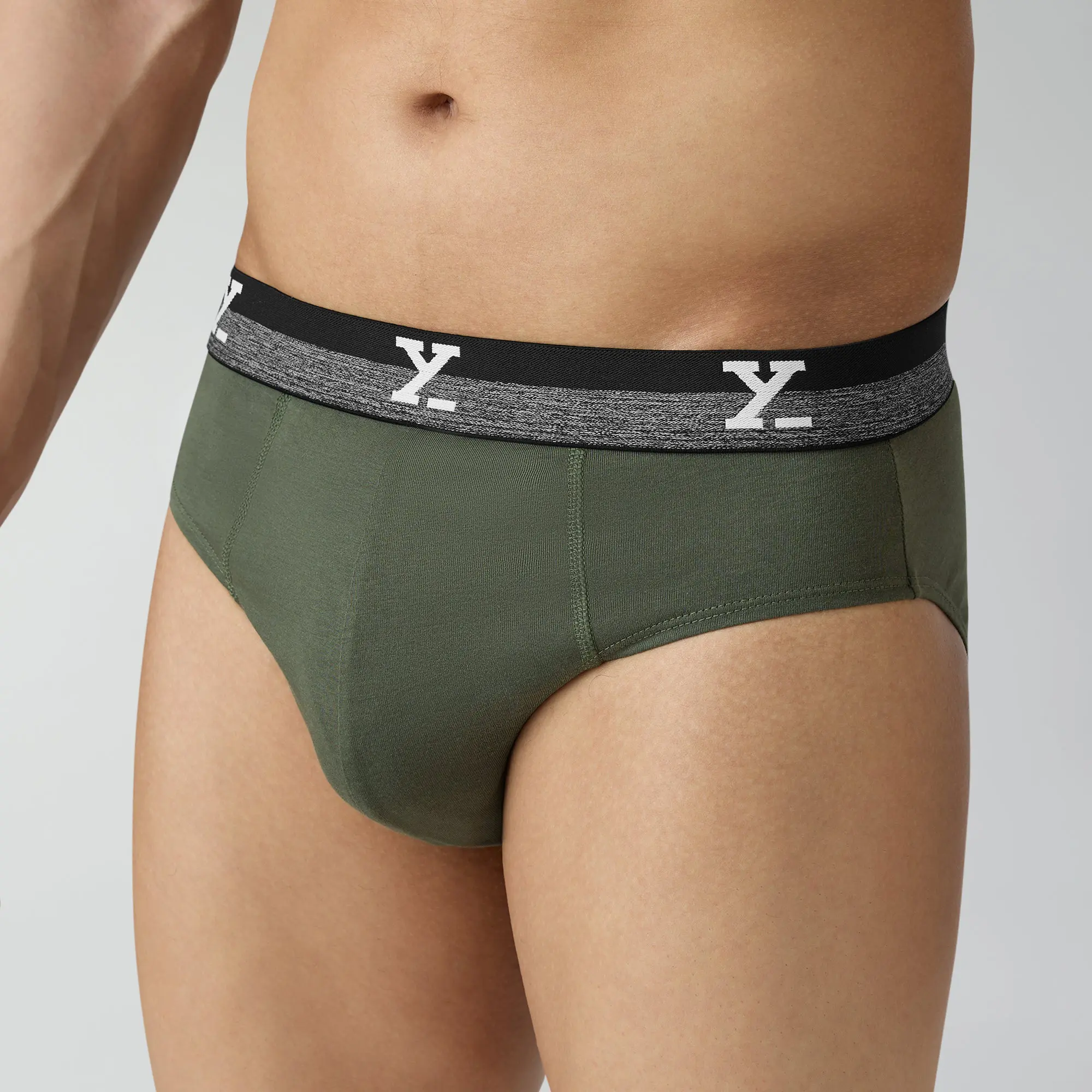 Nova Cotton Briefs Olive Green - Image 6