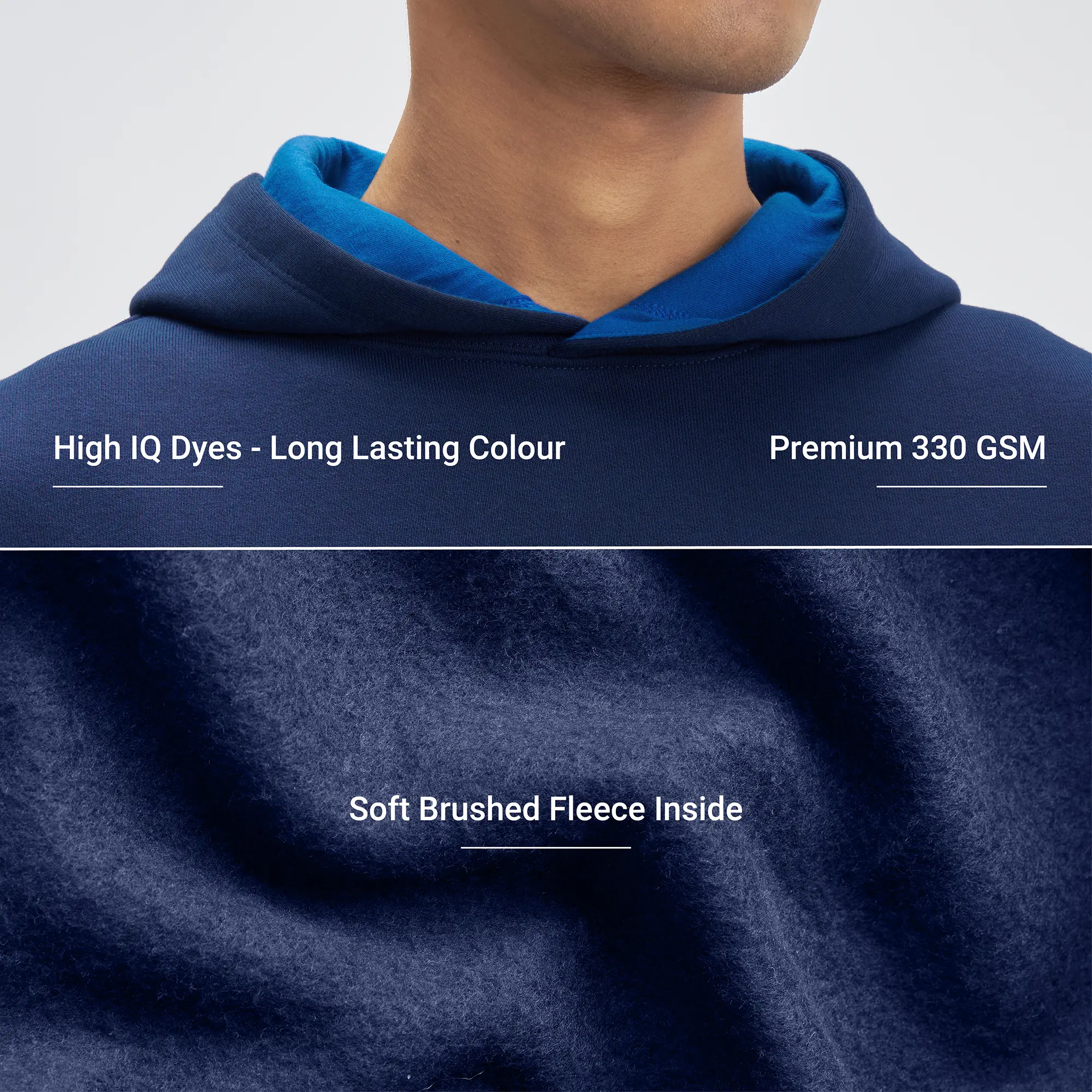 Crew Oversized Hoodie - Blue Nights - Image 2