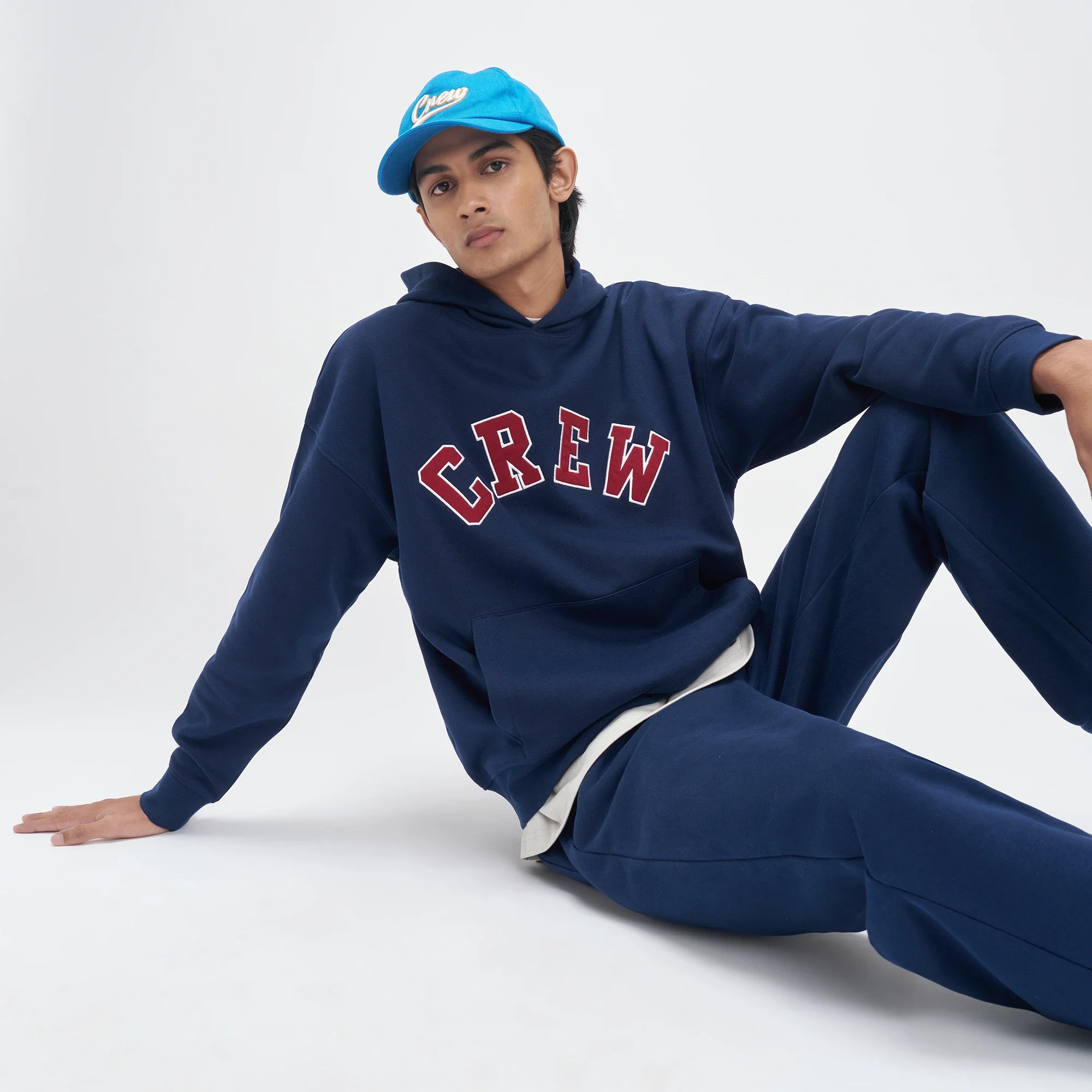 Crew Oversized Hoodie  - Blue Nights - Image 4