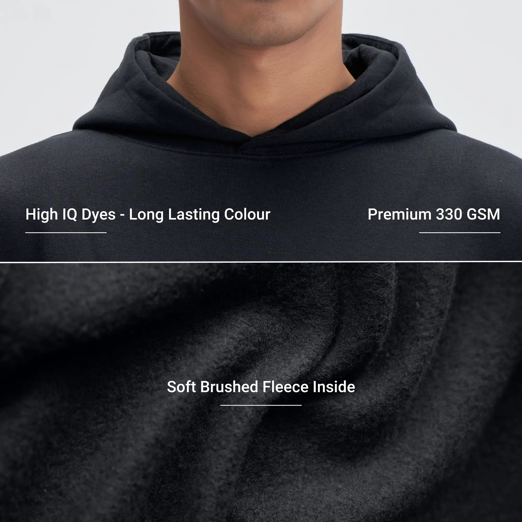 Crew Oversized Hoodie  - Ink Black - Image 2