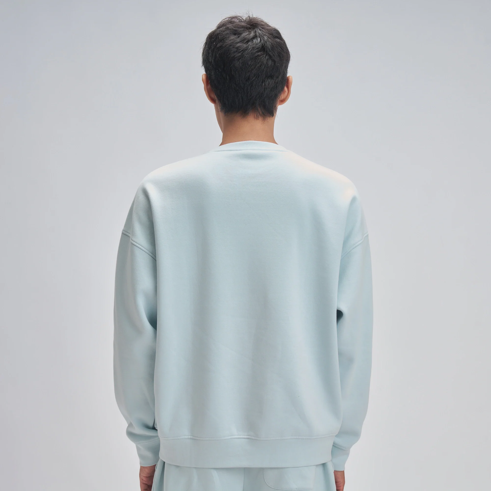 Crew Oversized Round Neck Sweatshirt - Quad Blue - Image 6