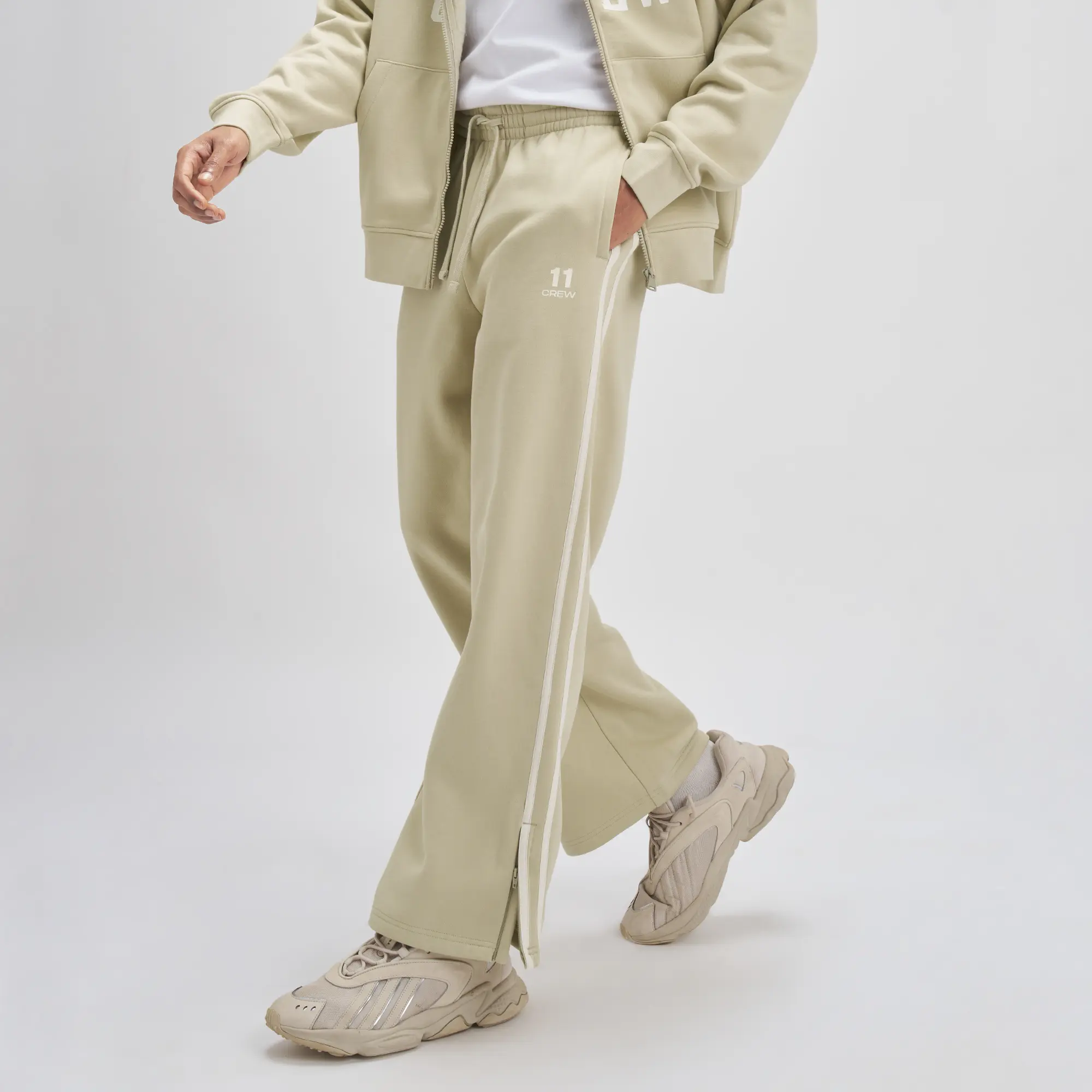 Crew Everyday Relaxed Fit Trackpants - Minted Grey - Image 3