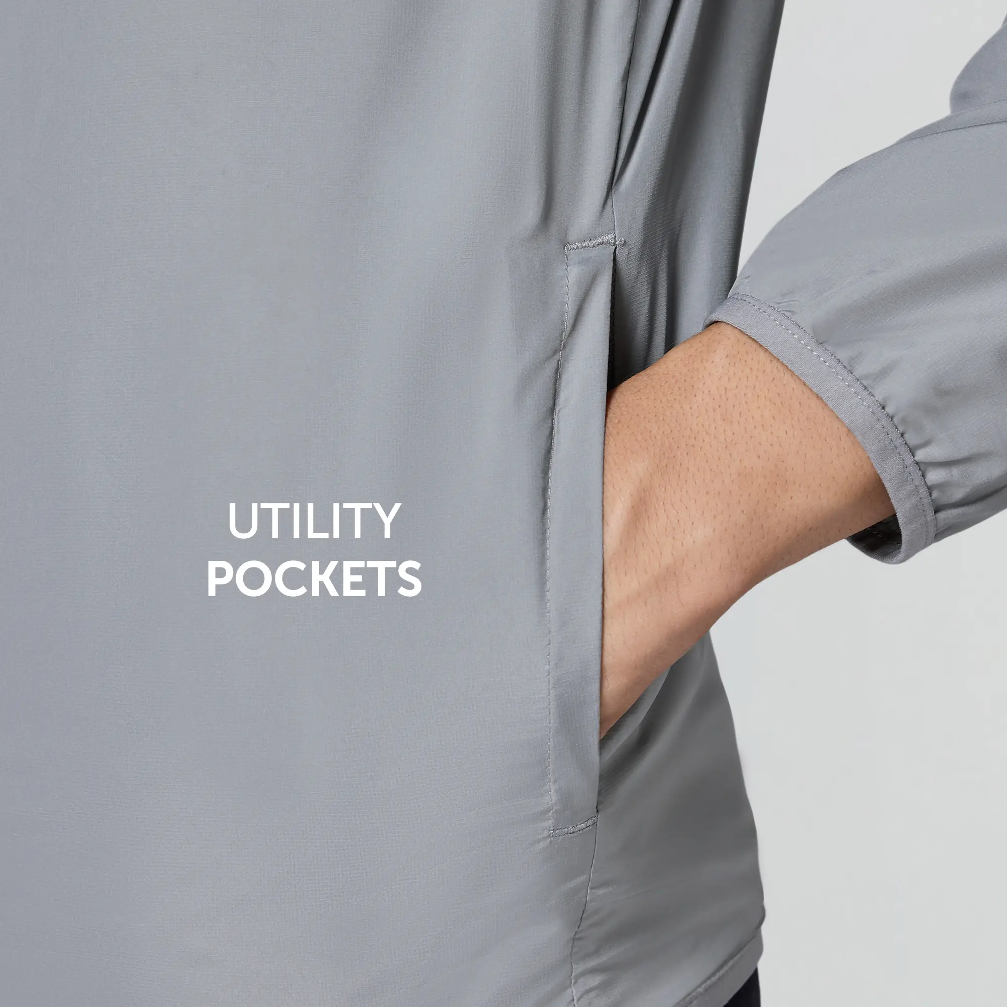 Ozone Polyester Parka Jacket - Ash Grey - Image 6