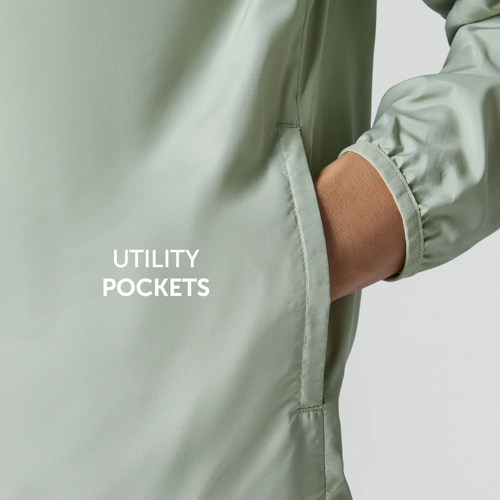 Ozone Polyester Parka Jacket - Chrome White - Image 6