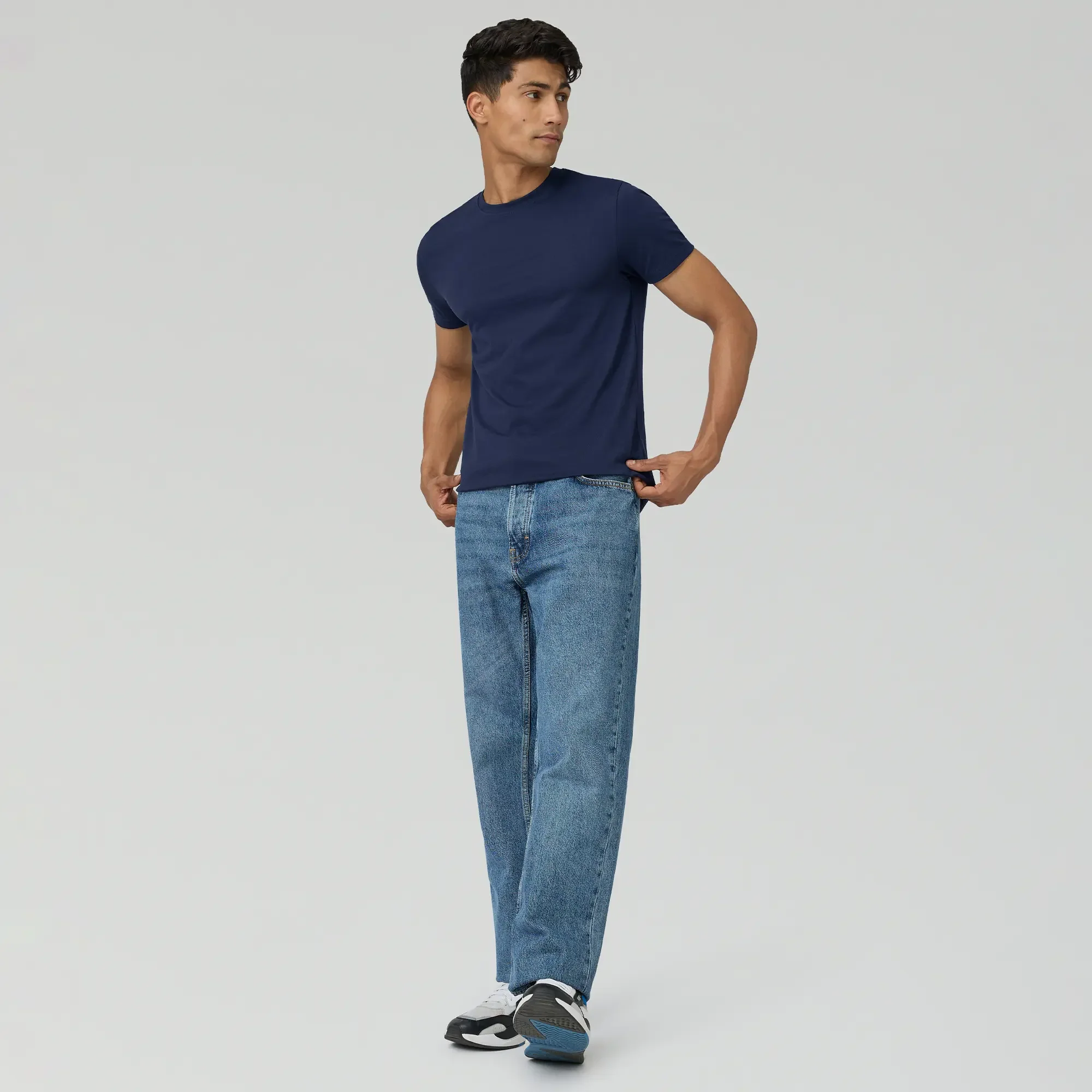 Pace Combed Cotton T-shirts Midnight Blue - Image 2