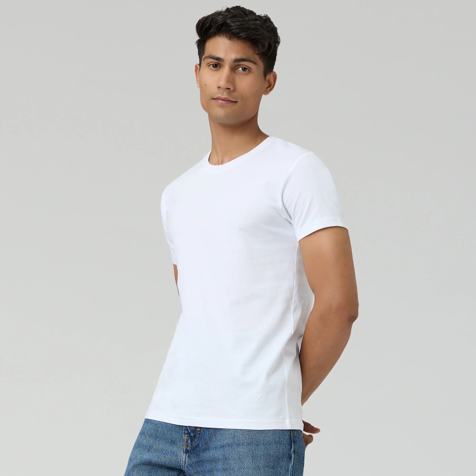 Pace Combed Cotton T-shirts Polar White - Image 4