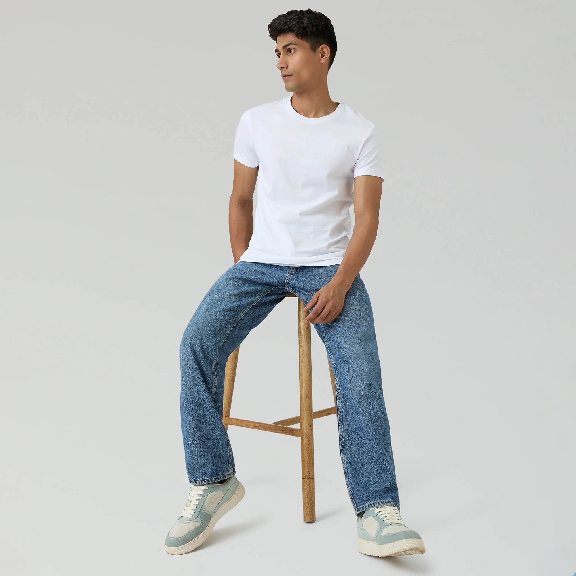 Pace Combed Cotton T-shirts Polar White - Image 2