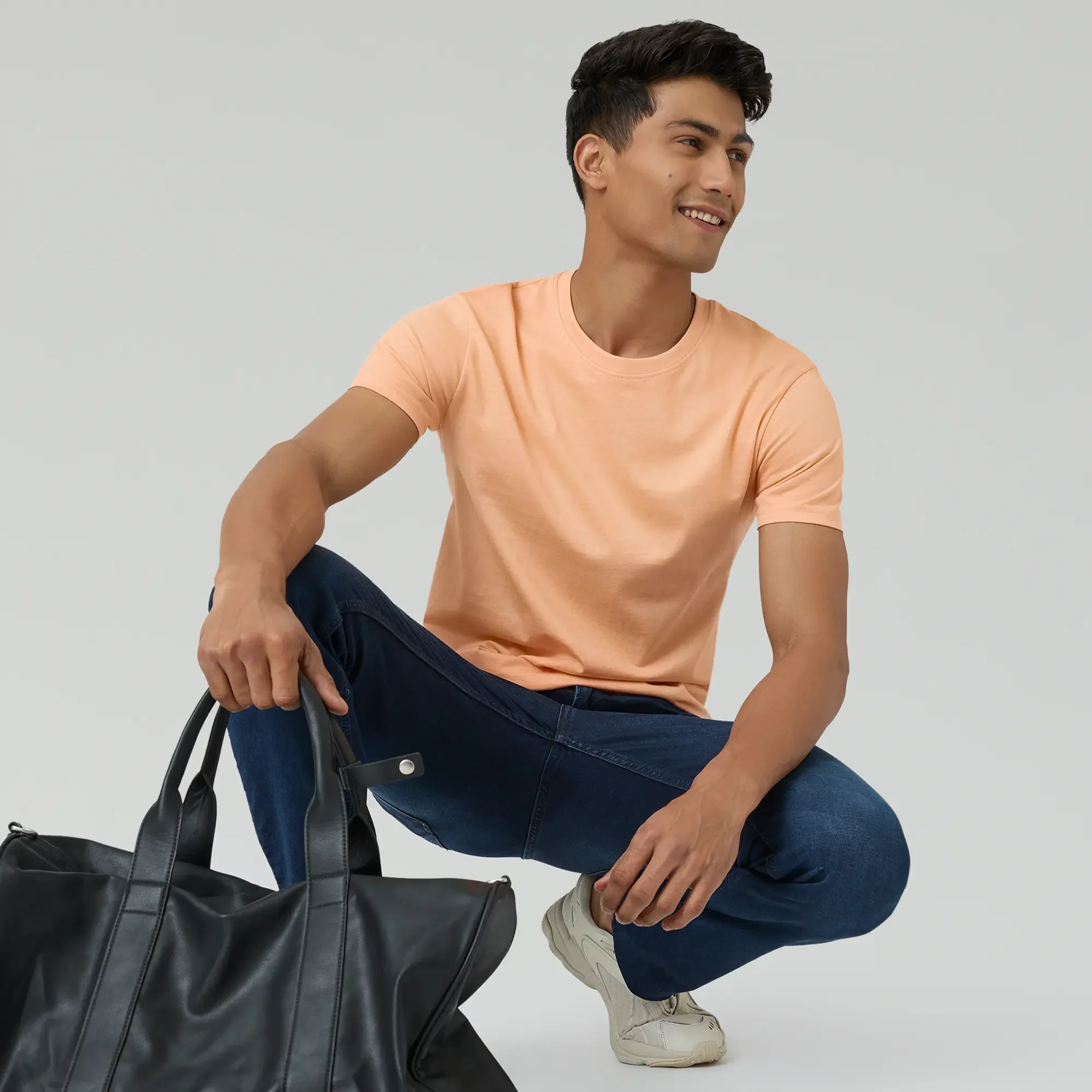 Pace Combed Cotton T-shirts Peach Blush - Image 2