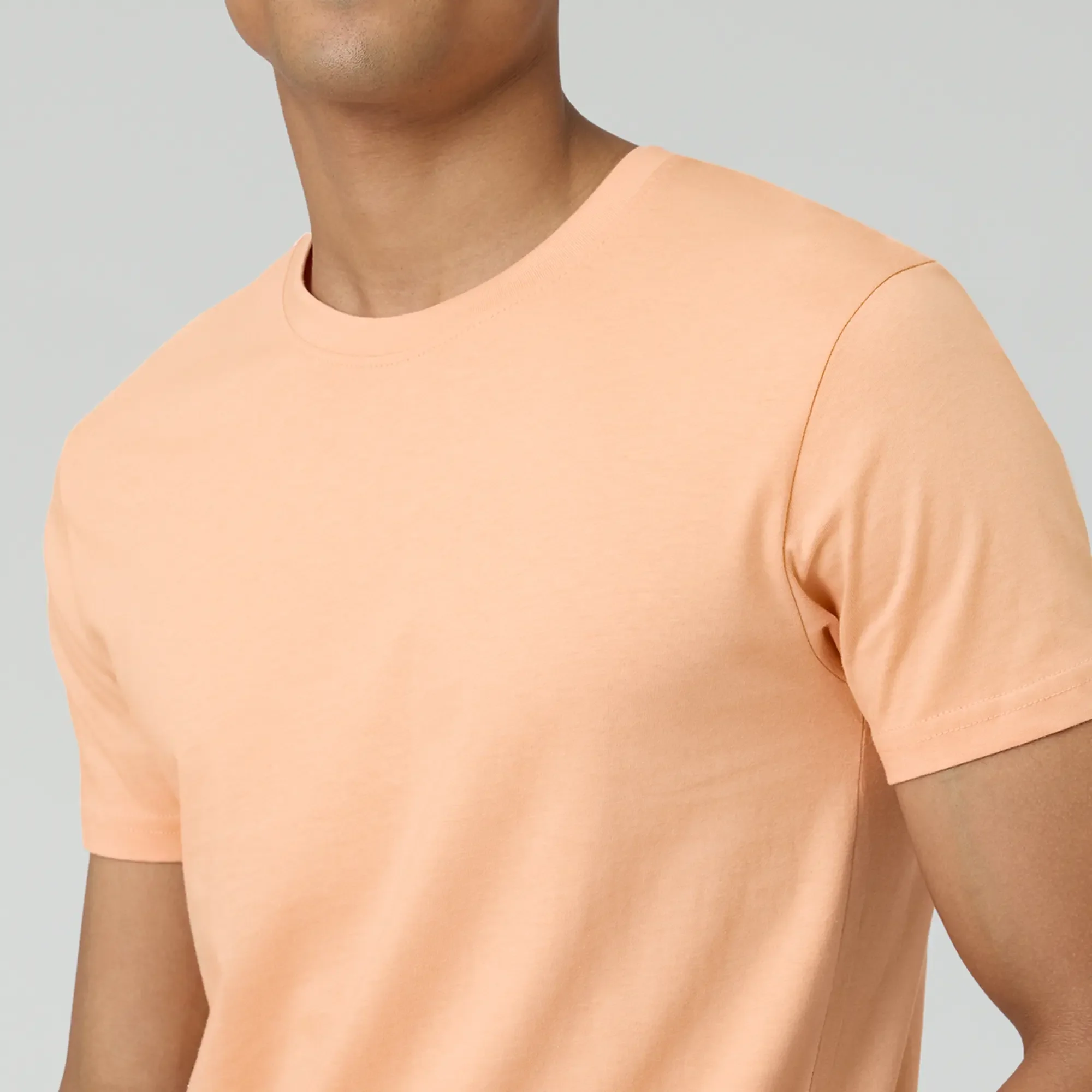 Pace Combed Cotton T-shirts Peach Blush - Image 5