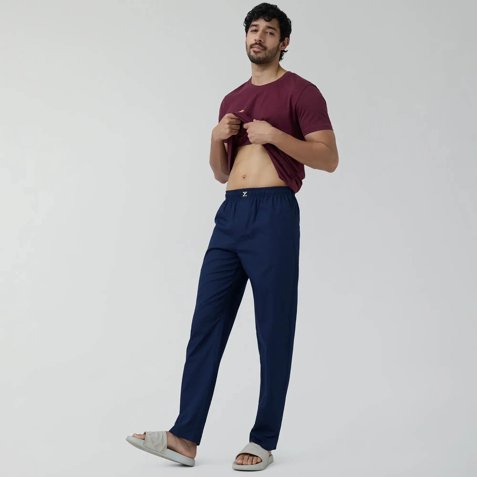 Pace Cotton Pyjamas Midnight Blue - Image 3