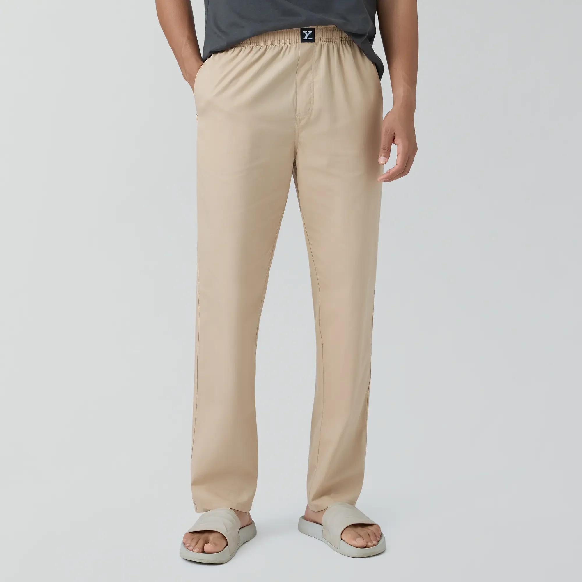 Pace Cotton Pyjamas Tan Brown - Image 2